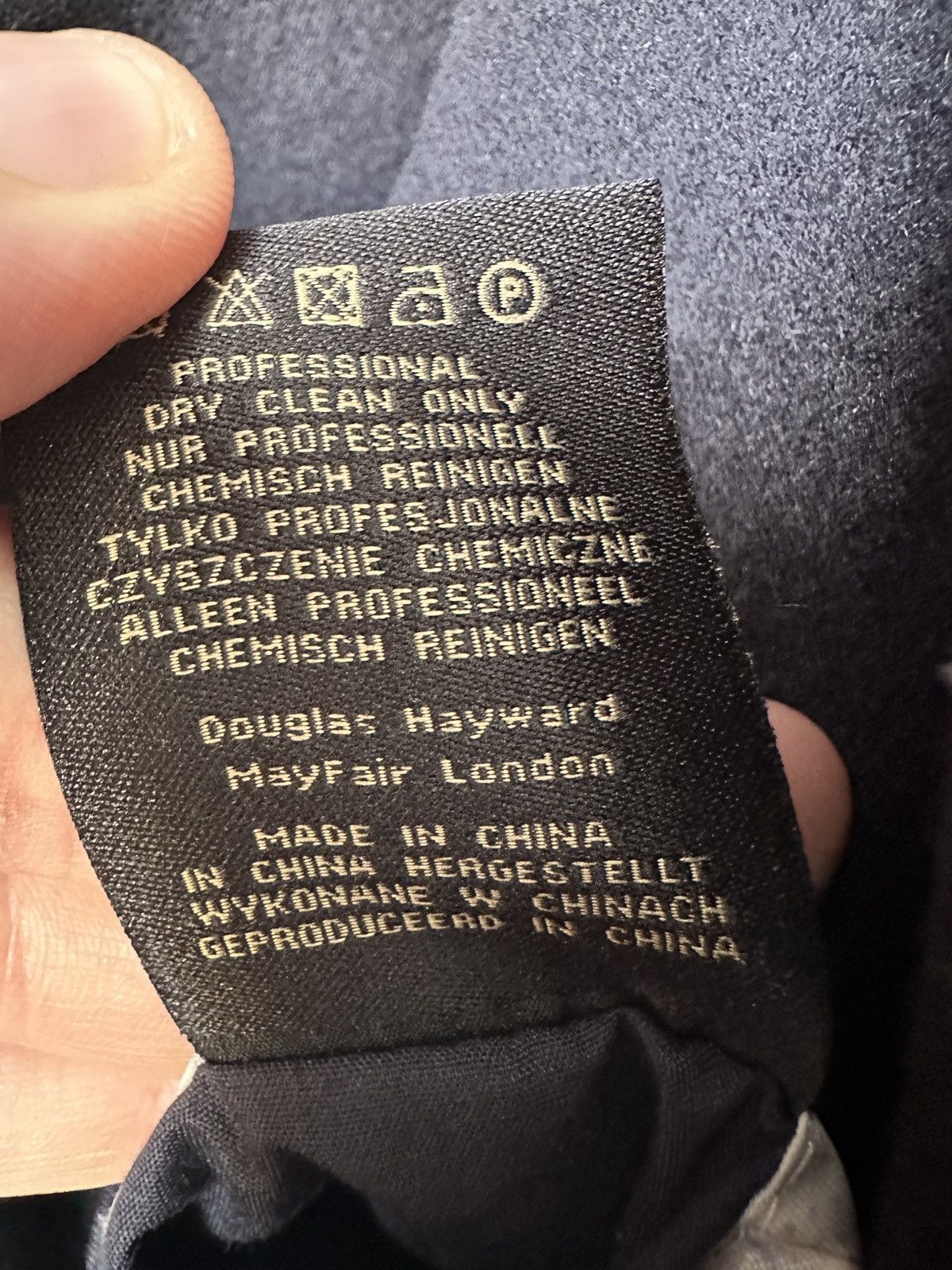 Douglas Hayward Douglas Hayward Mayfair London Wool Blend Blazer - Size 40 Size 40R - 10 Thumbnail