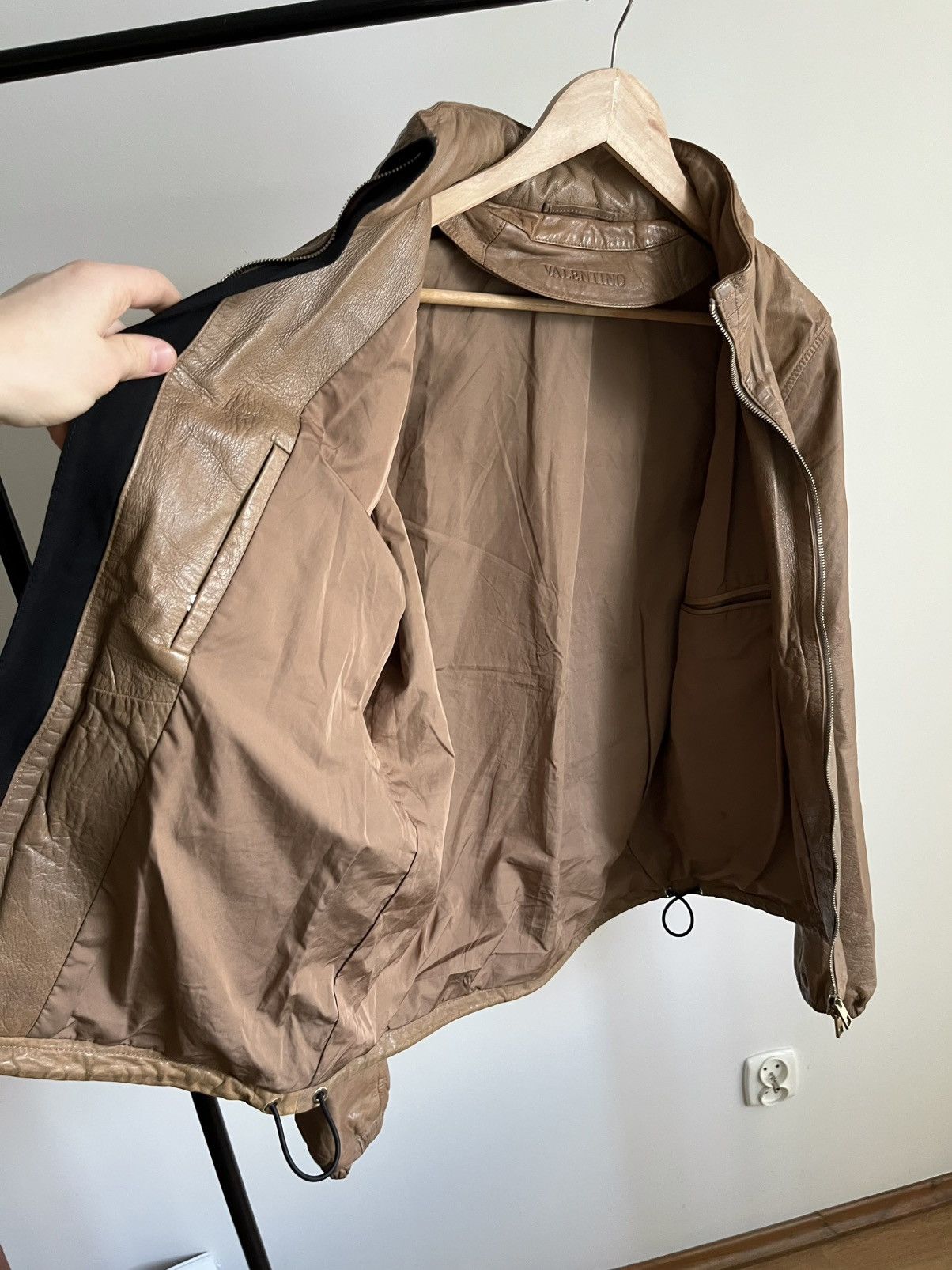 Valentino Rare Valentino Garavani SS12 hidden hood lamb leather jacket Size US M / EU 48-50 / 2 - 7 Thumbnail