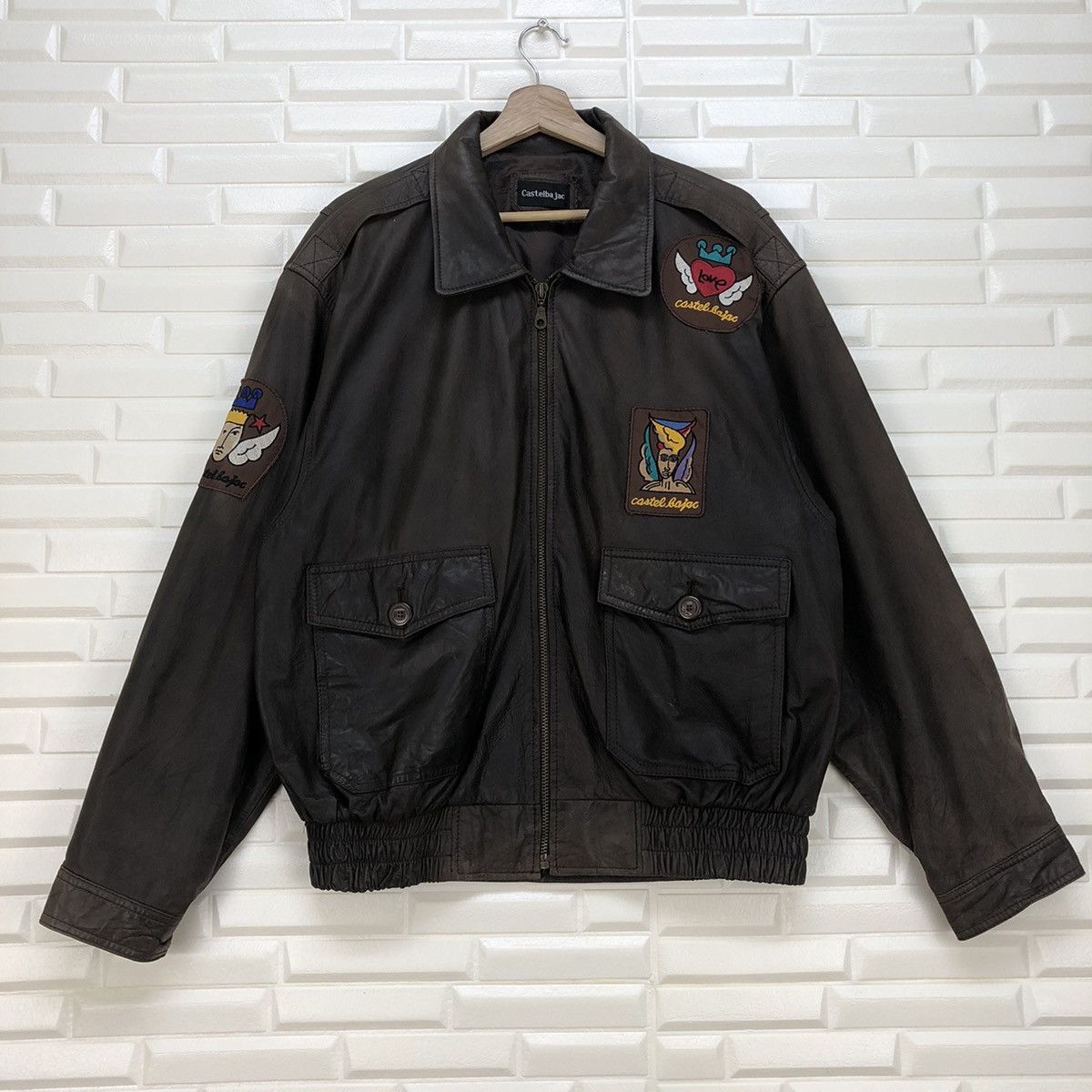 Jean Charles De Castelbajac × Leather Castelbajac Faded Jacket Size US L / EU 52-54 / 3 - 2 Thumbnail