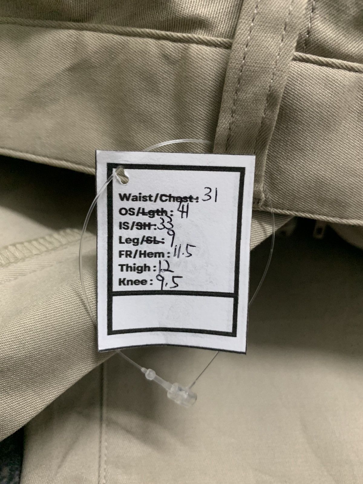 Burberry Burberry Brit Military Utility Beige Cargo Pant 31x33 Size US 31 - 17 Thumbnail
