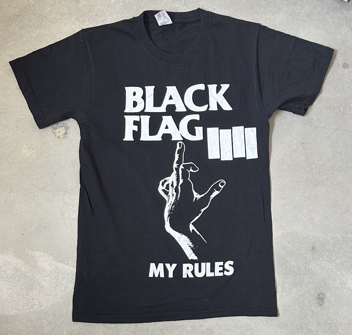 Vintage VINTAGE BLACK FLAG BAND TEE Size US S / EU 44-46 / 1 - 1 Thumbnail