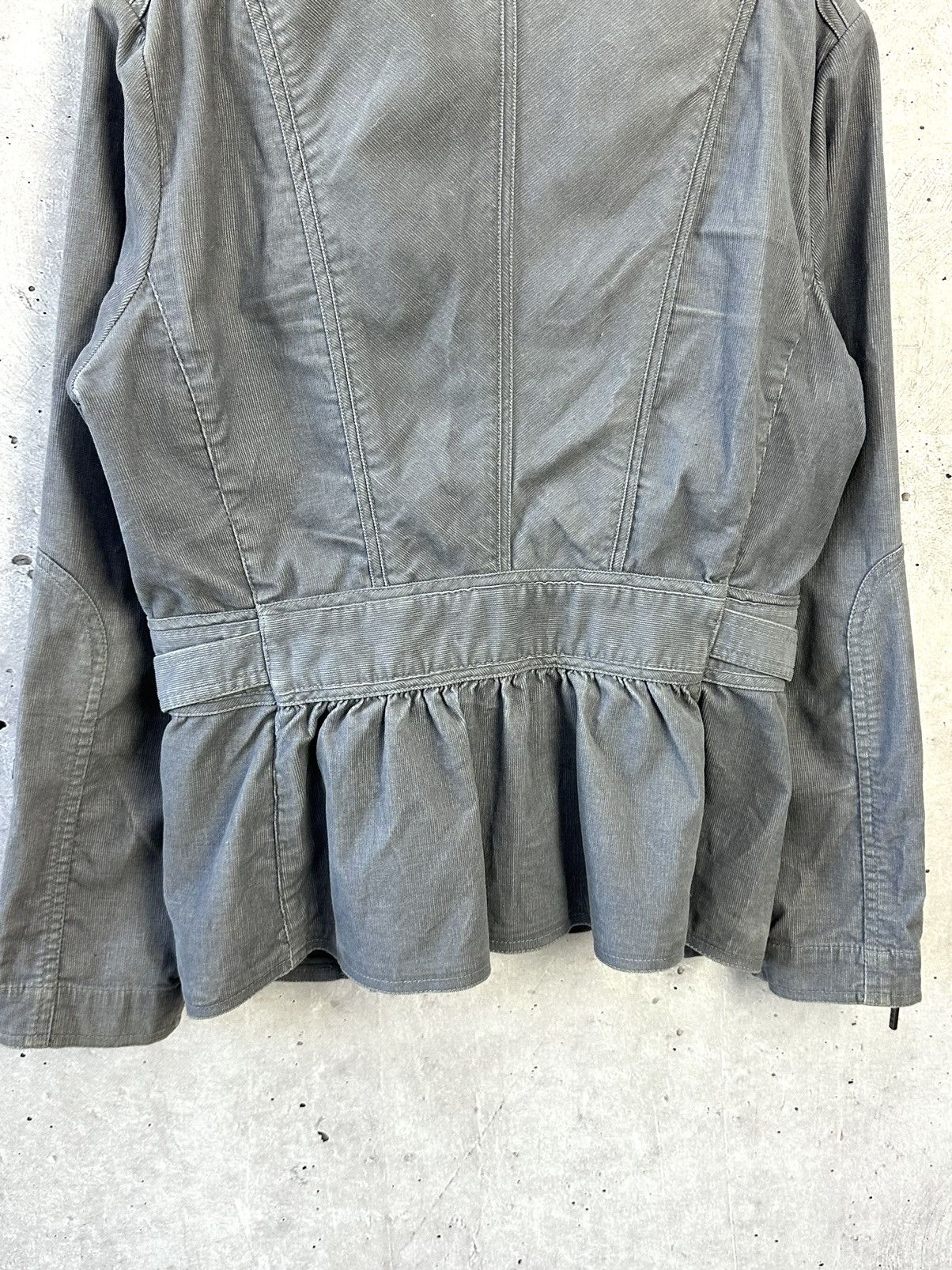 John Richmond × Vintage Vintage John Richmond Corduroy Grey Jacket Size L / US 10 / IT 46 - 8 Thumbnail