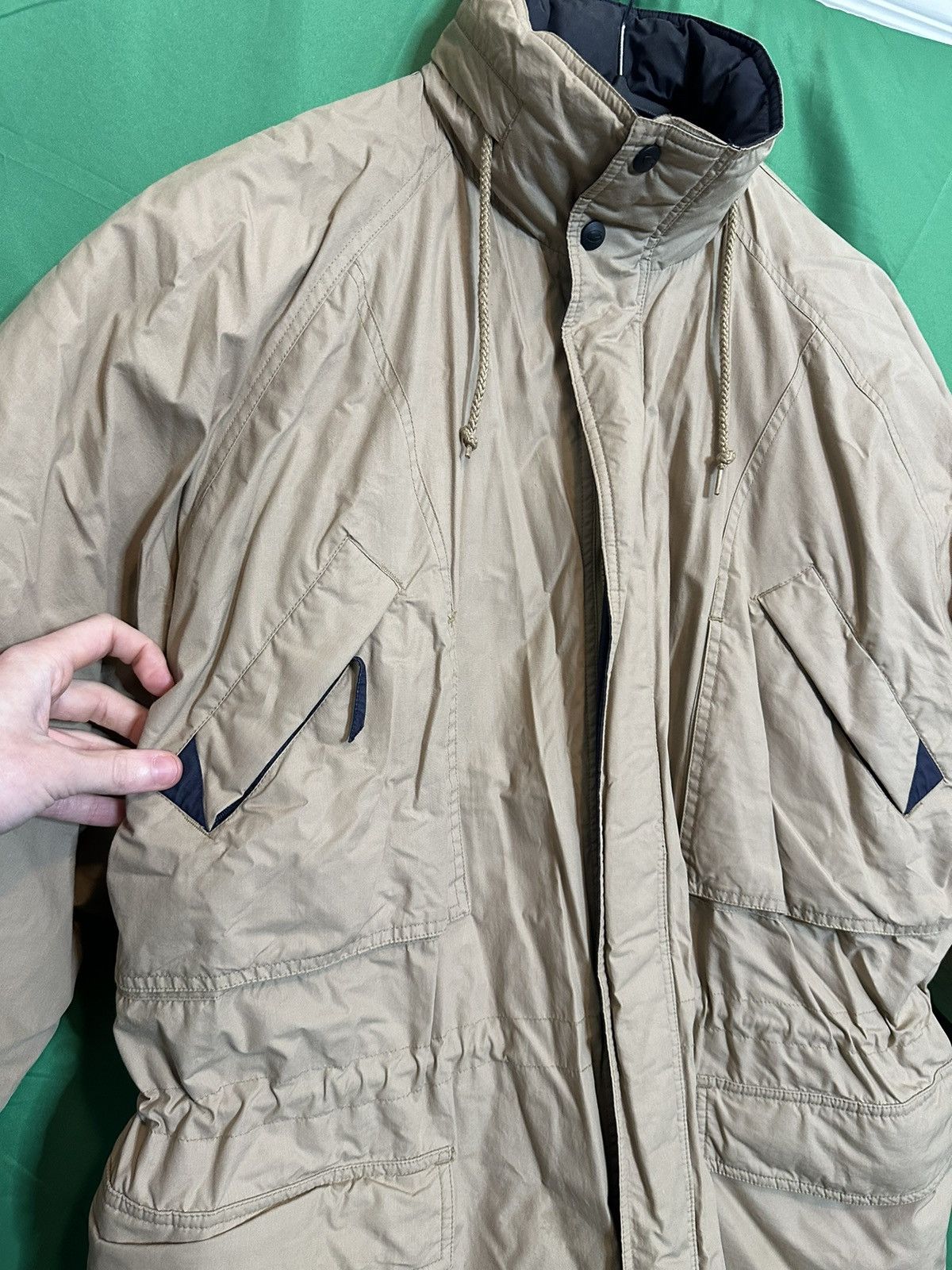 Gant Beige down waterfowl feather zip-up puffer coat Size US L / EU 52-54 / 3 - 2 Thumbnail