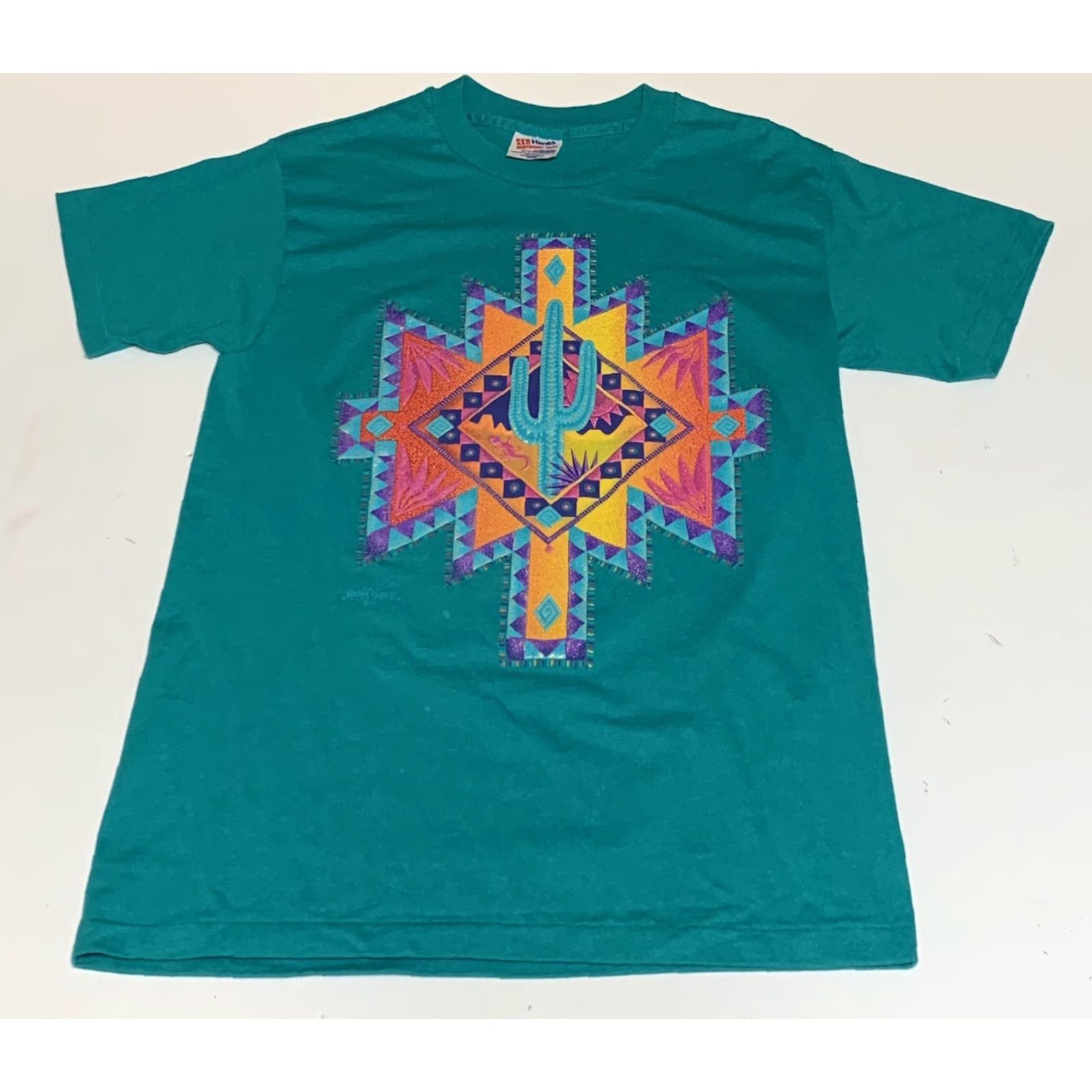 Vintage Vtg 1992 Nathan Richards Collection T-Shirt South Western Aztec Graphic Size M Size US M / EU 48-50 / 2 - 2 Thumbnail