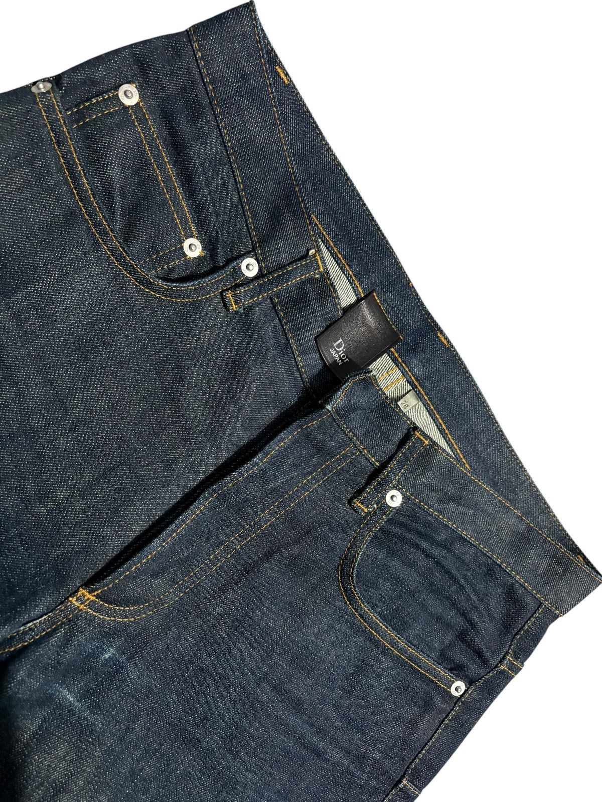 Dior 28 Dior Unaltered Stacked MIJ Sand Wash Denim Jeans hedi kva Size US 28 / EU 44 - 5 Thumbnail
