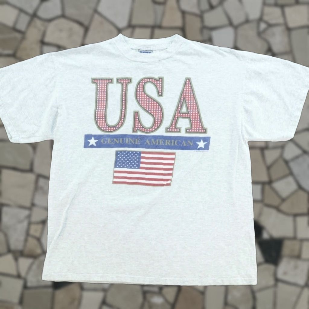 Tultex VINTAGE Tultex Shirt Gray XL Men USA Genuine American Solid T-Shirt XL Mens Gray VTG Size US XL / EU 56 / 4 - 1 Thumbnail