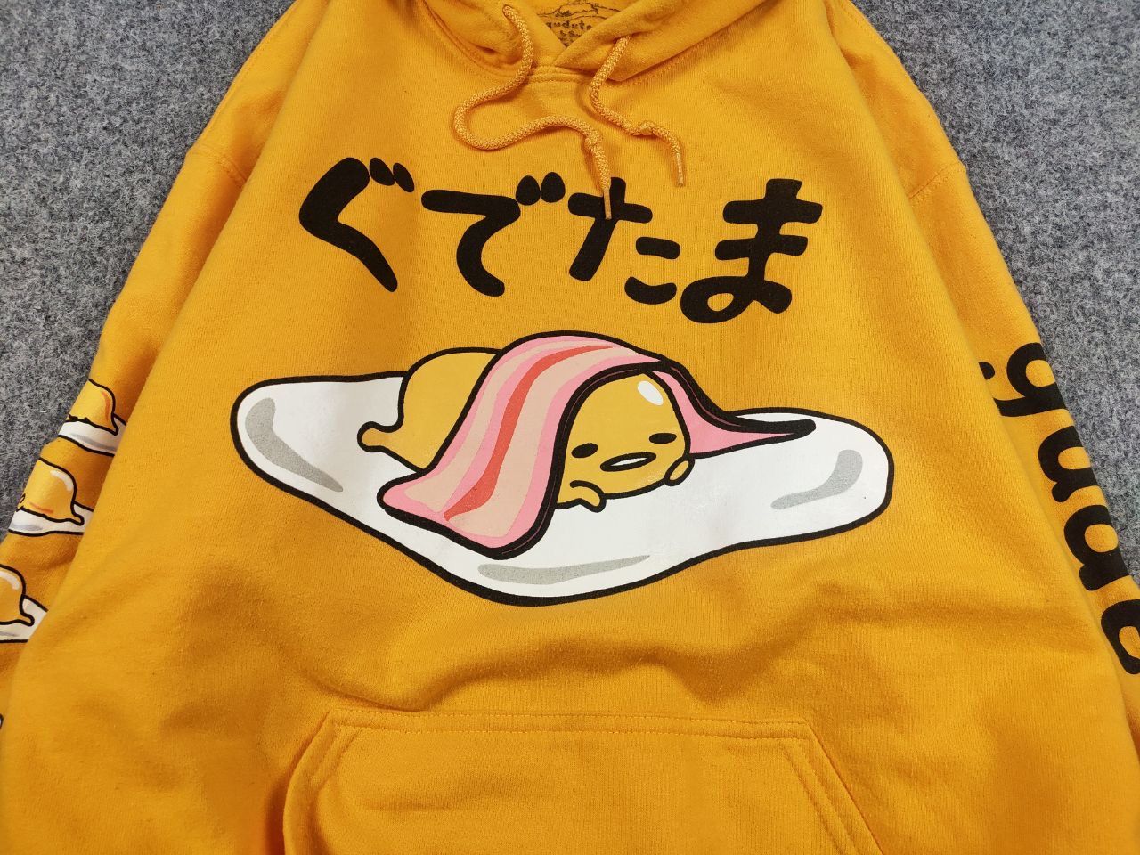 Japanese Brand Gudetama Japan Sanrio The Lazy Egg Yellow Hoodie Size US M / EU 48-50 / 2 - 9 Thumbnail