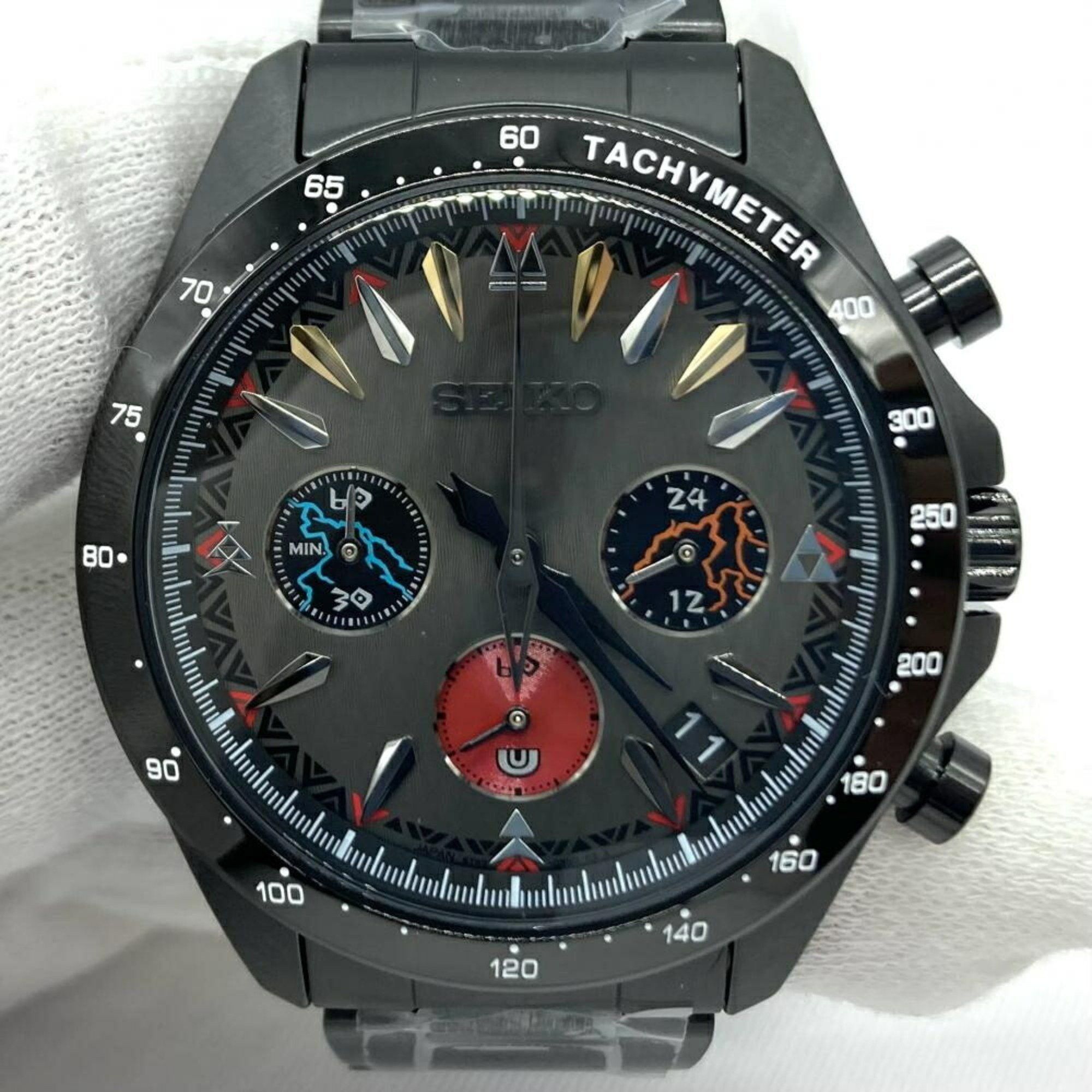 Seiko SEIKO×MONSTER HUNTER Alatreon Model 8T63-03E0 20th Anniversary Seiko Monster Hunter Black Size ONE SIZE - 1 Thumbnail