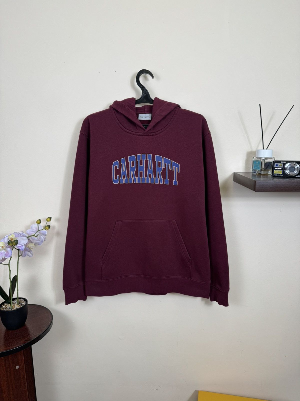 Carhartt Wip Carhartt WIP Hoodie Hooded Theory Sweat Burgundy Sz XL Size US XL / EU 56 / 4 - 11 Thumbnail