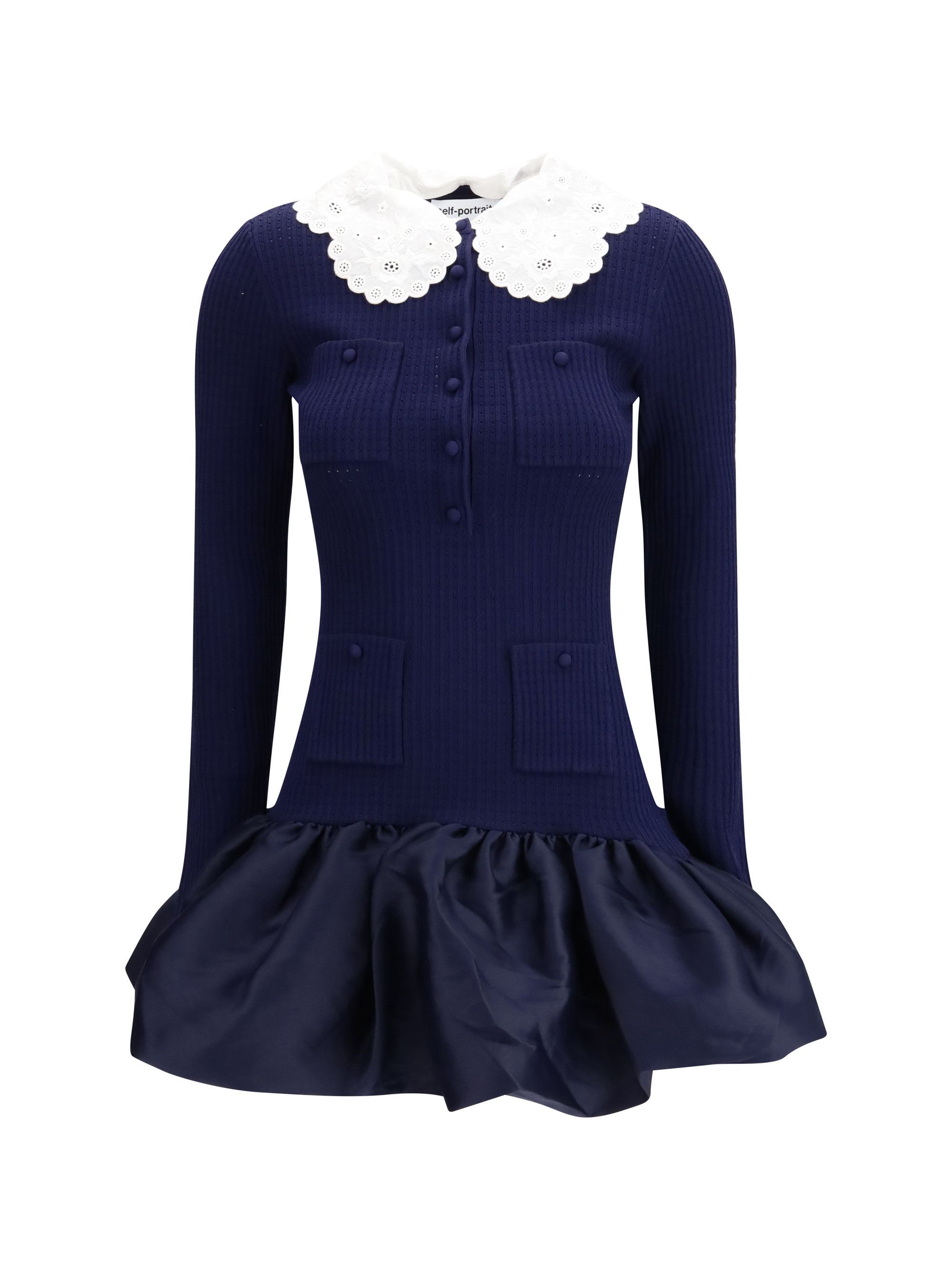 Knit taffeta mini Dress