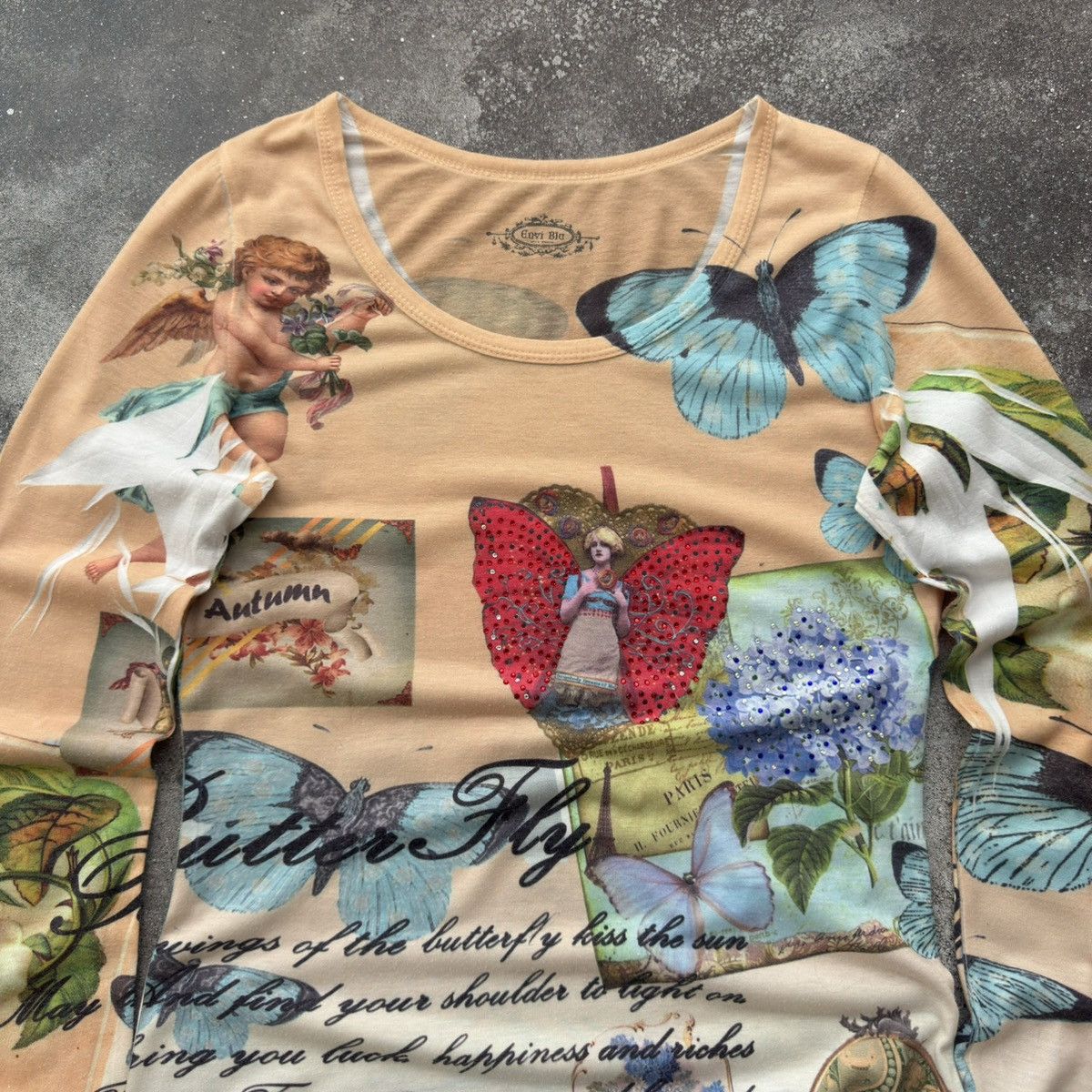20471120 × Japanese Brand × Vintage JPG Jean Paul Gaultier Style Vintage Long Sleeve Top Size M / US 6-8 / IT 42-44 - 3 Thumbnail