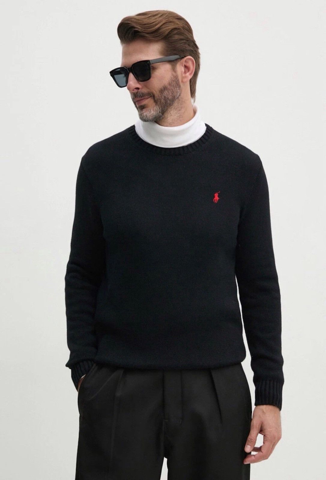 Polo Ralph Lauren Polo Ralph Lauren Cotton Crewneck Sweater Jumper Black Knit Size US XXL / EU 58 / 5 - 1 Thumbnail