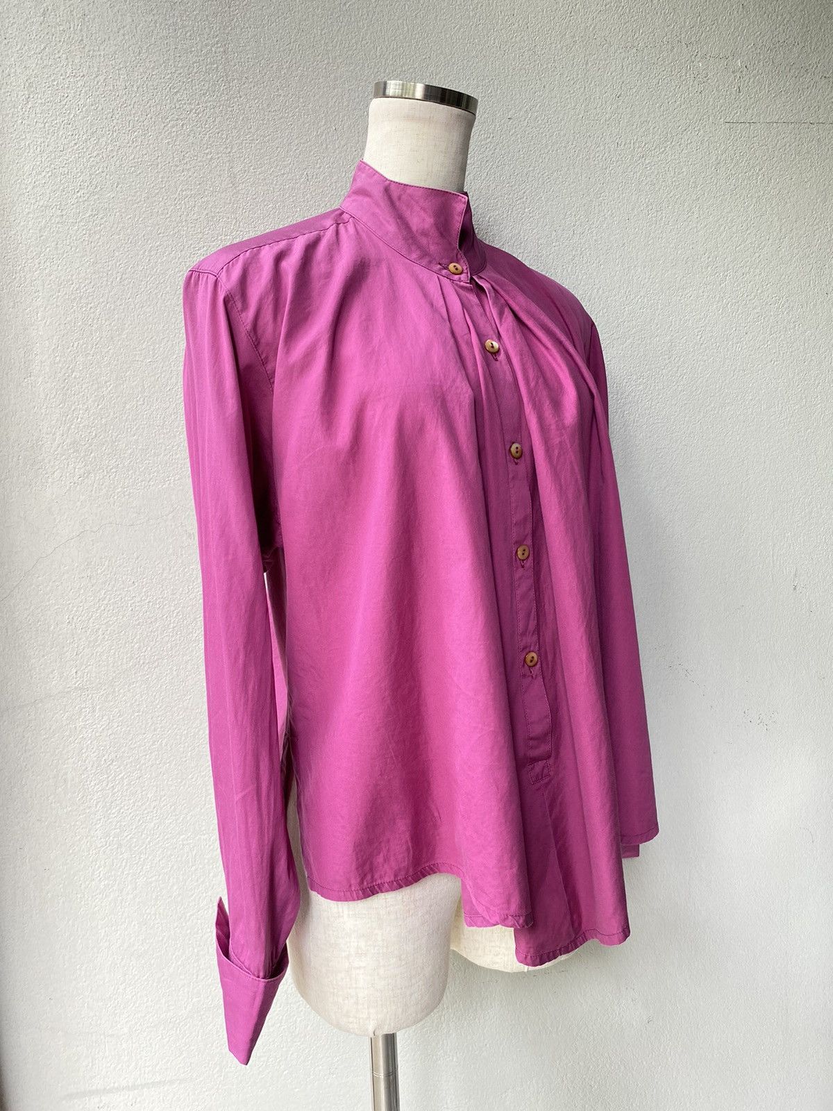 Kenzo KENZO Magenta High-Neck Shirt Size M / US 6-8 / IT 42-44 - 4 Thumbnail