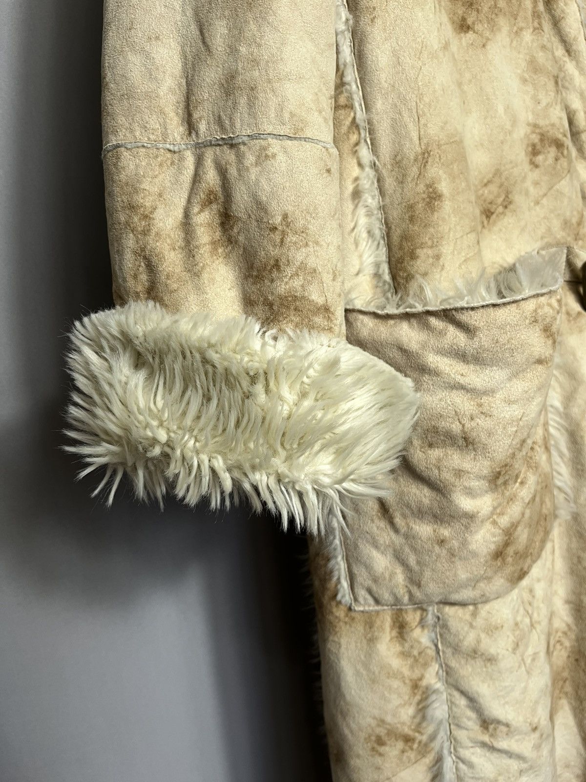 Armani Armani Jeans Y2K Faux Faux Fur Midi Jacket Long Coat Parka Size M / US 6-8 / IT 42-44 - 7 Thumbnail