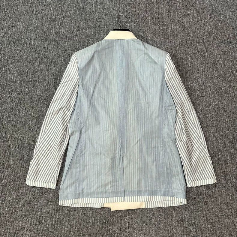 Dior Dior 19ss catwalk striped stitching blazer 2501-Nextarrow Size 52R - 3 Thumbnail