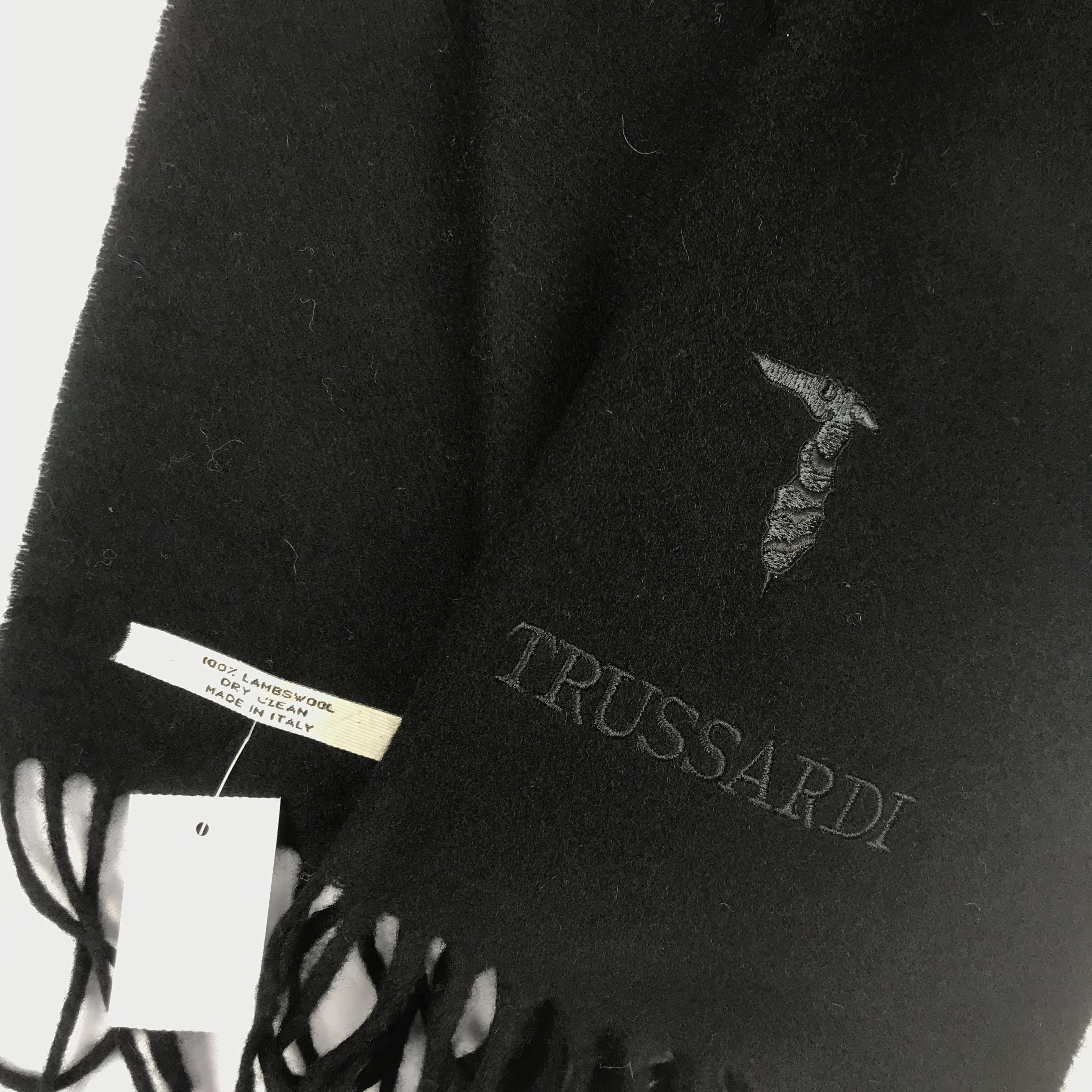 Trussardi Vintage Trussardi Scarf Muffler Wool Cashmere Scarves Size ONE SIZE - 4 Thumbnail