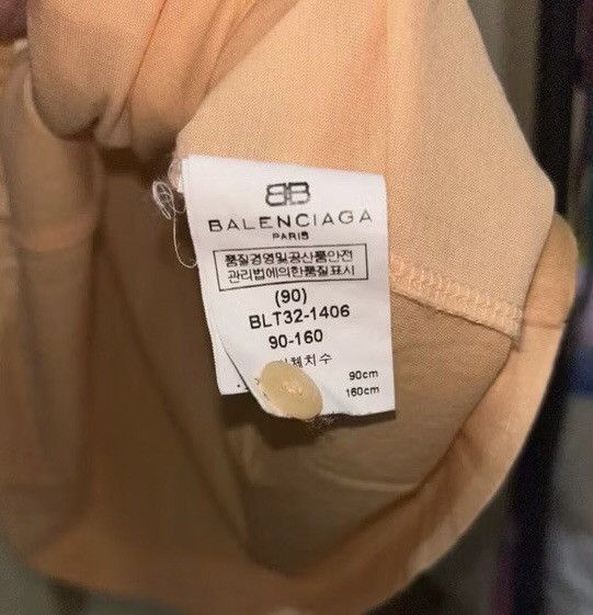 Balenciaga × Designer Vintage Balenciaga Long Sleeve Cream PoloShirt Size US M / EU 48-50 / 2 - 5 Thumbnail