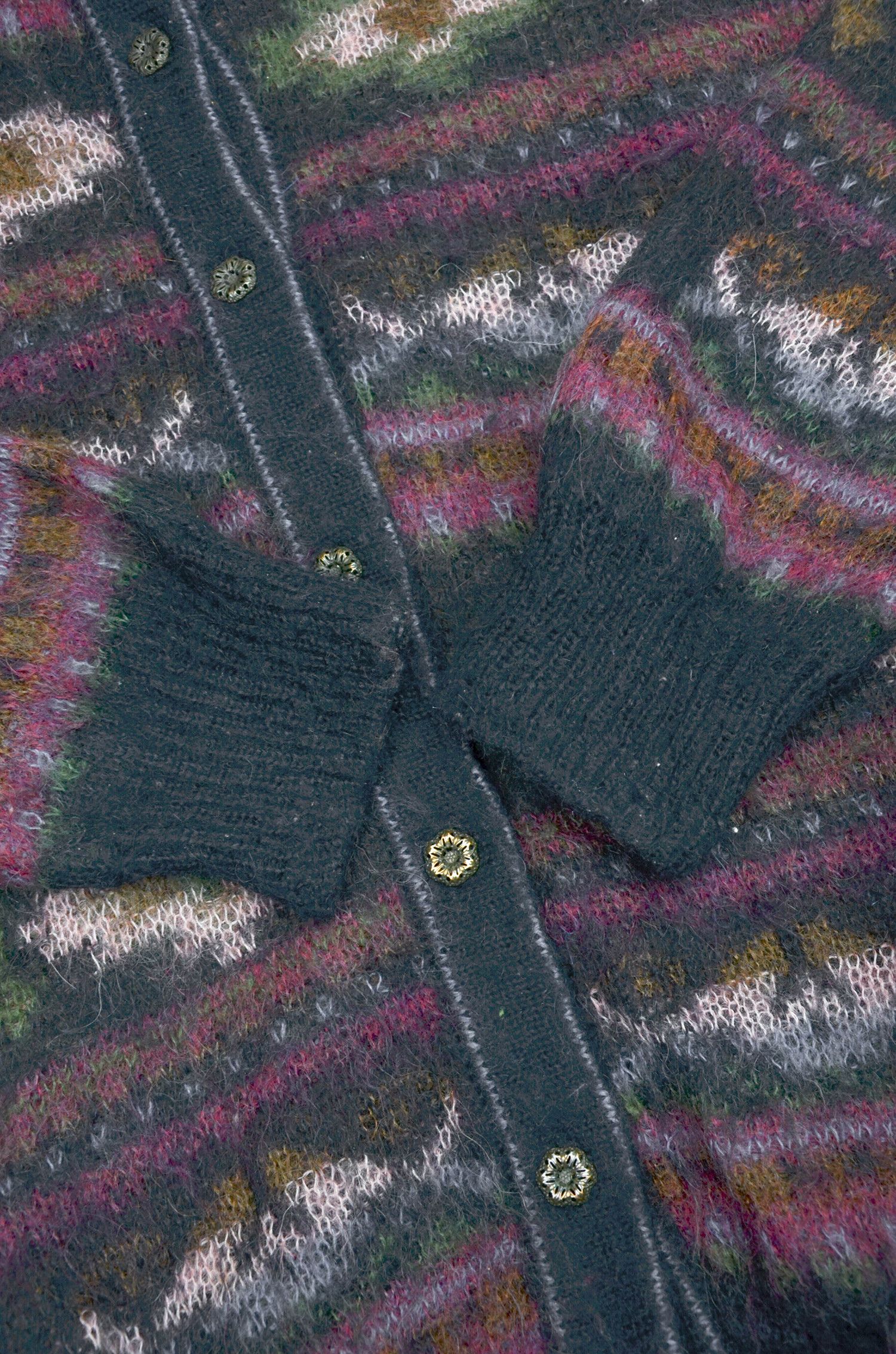 Vintage Vintage Sabri & Lory Italian Mohair Knit Cardigan - L Size L / US 10 / IT 46 - 3 Thumbnail