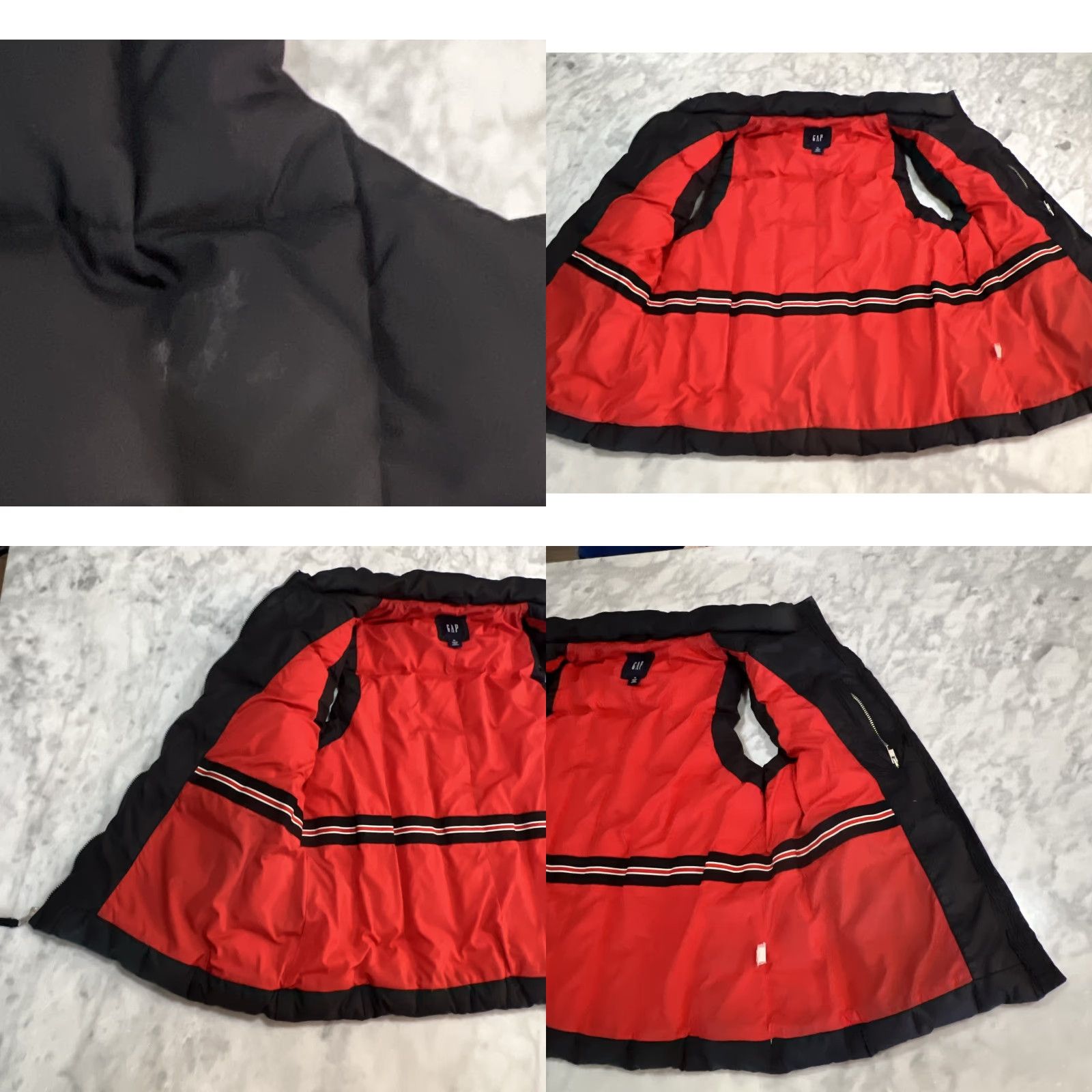 Gap VINTAGE Gap Zip Front 75% Down Vest Jacket Womens Size XL Black Pockets Y2K Size XL / US 12-14 / IT 48-50 - 8 Thumbnail