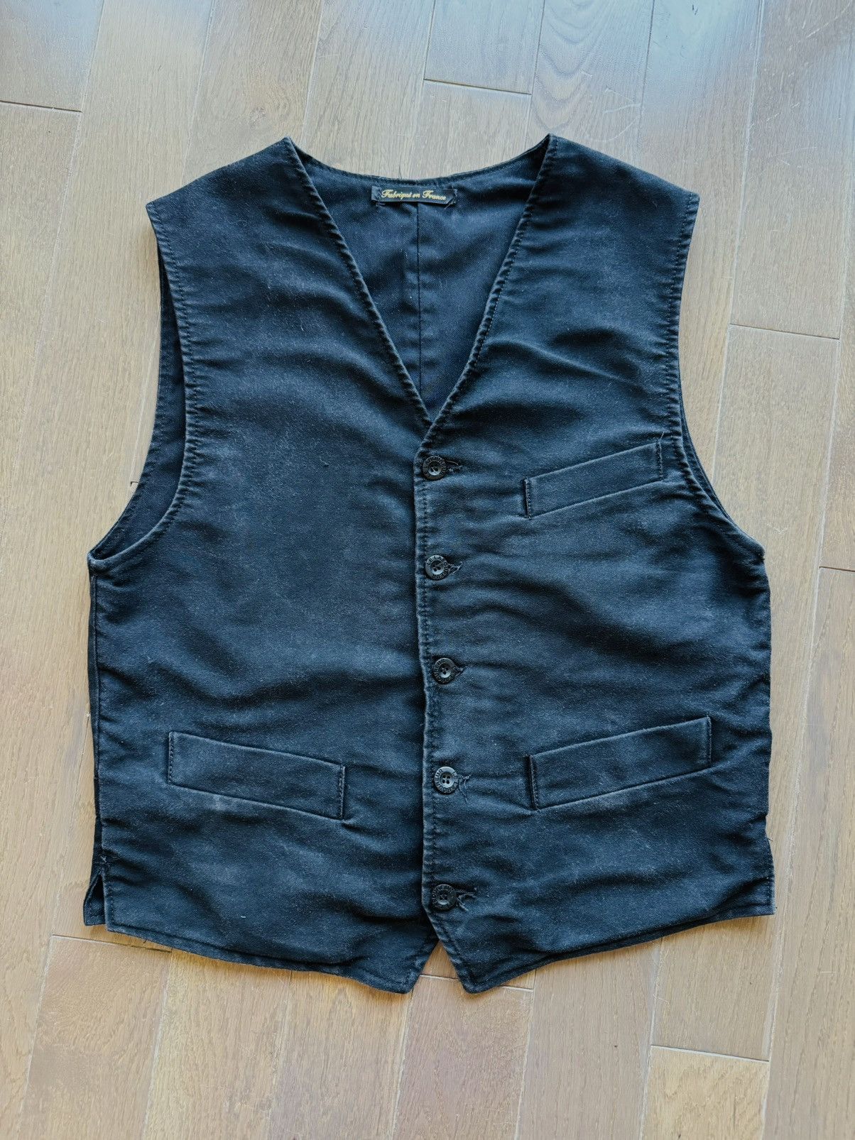 Le Laboureur Vintage Le Laboureur French workwear Vest waistcoat Sz 44 Size US S / EU 44-46 / 1 - 1 Thumbnail