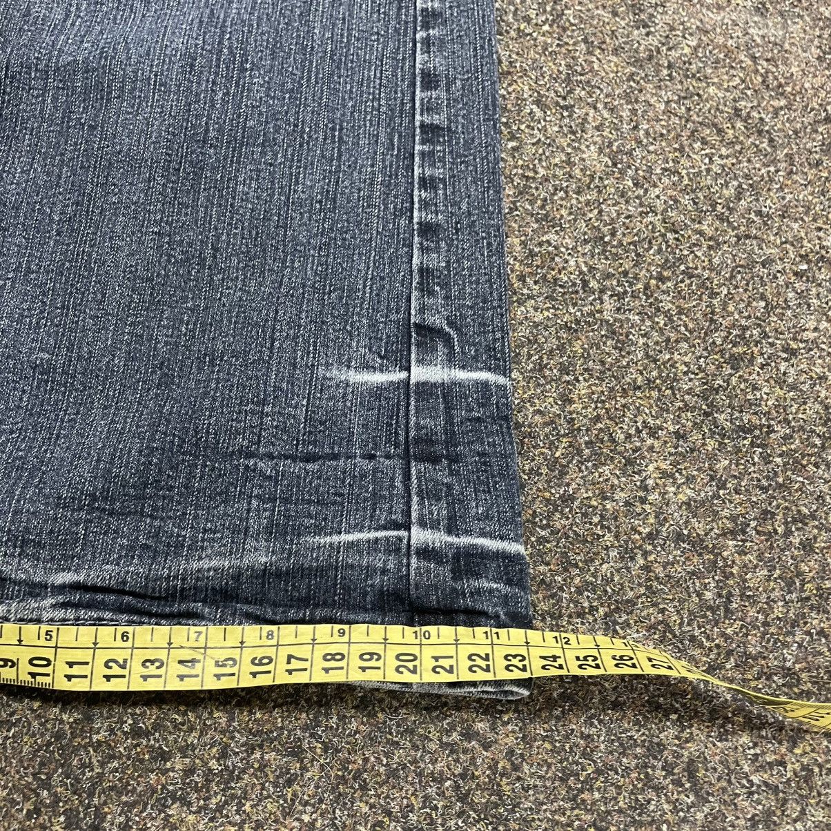 Vintage Vintage Y2K Baggy Flared Jeans 90s Grunge Archive Faded Logo Size 32" / US 10 / IT 46 - 8 Thumbnail