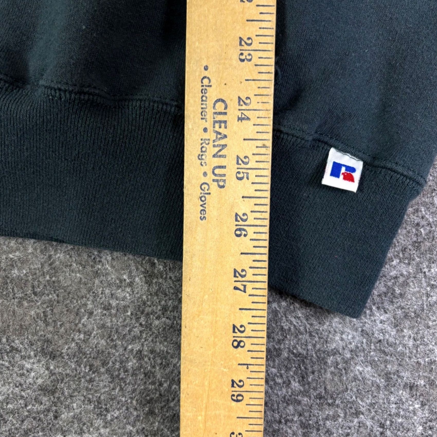 Russell Athletic VINTAGE Russell Athletic Sweatshirt Mens L Green Pullover Crew Neck, Logo, Fleece, Cotton Blend, All Seasons, Oversized, United States, 2795 Size US L / EU 52-54 / 3 - 5 Thumbnail