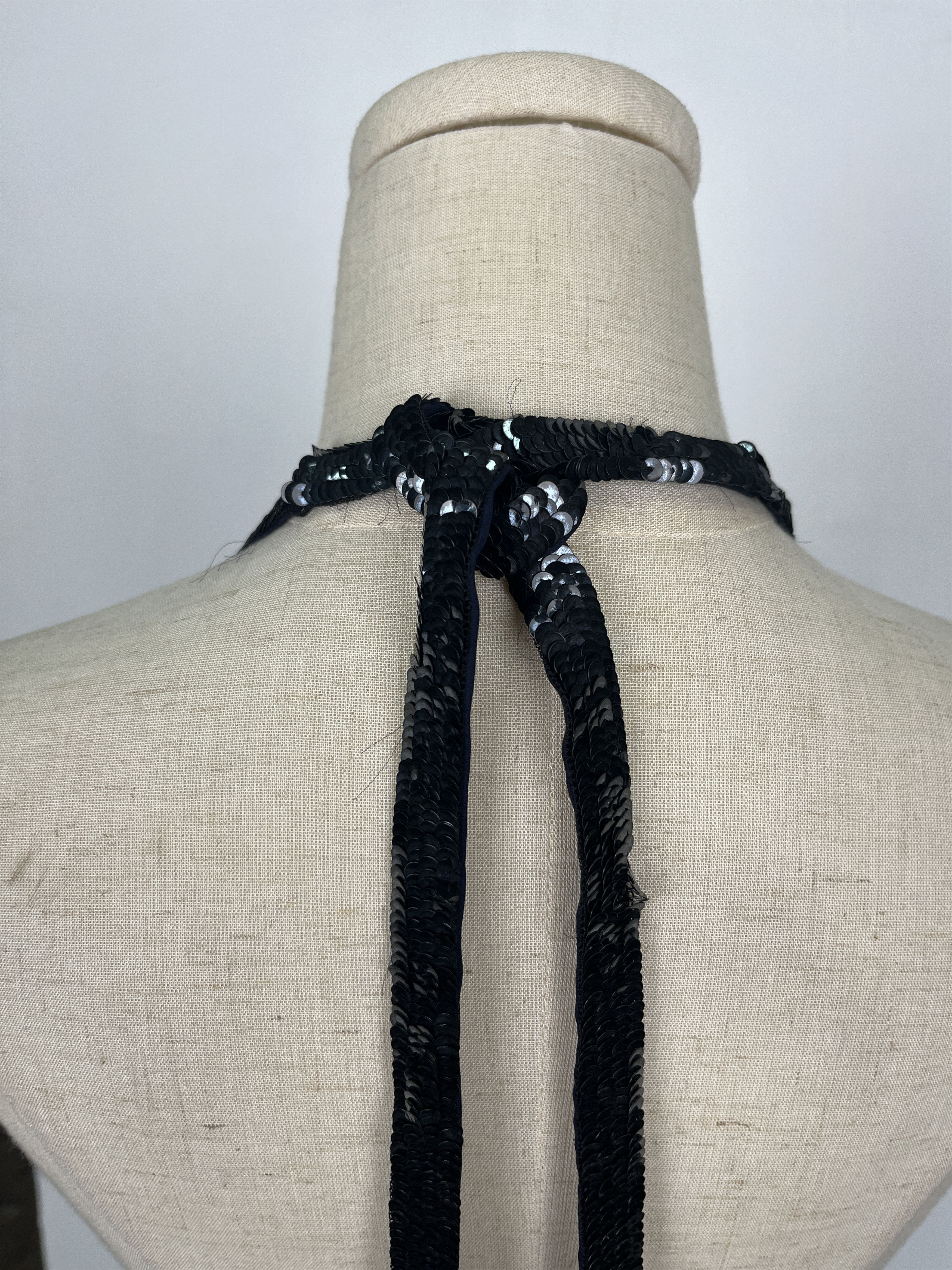 Ralph Lauren Ralph Lauren Black Beaded Low Back Dress Size XS / US 0-2 / IT 36-38 - 5 Thumbnail