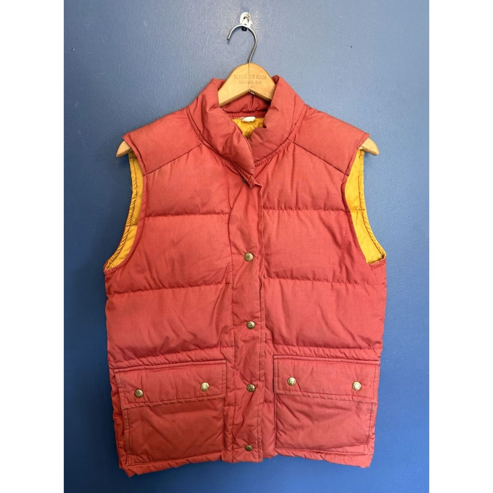 Eddie Bauer VINTAGE Eddie Bauer Vest Orange Goose Down Nylon Quilted 80s 80’s Size S Men’s Small Mens Size US S / EU 44-46 / 1 - 4 Thumbnail