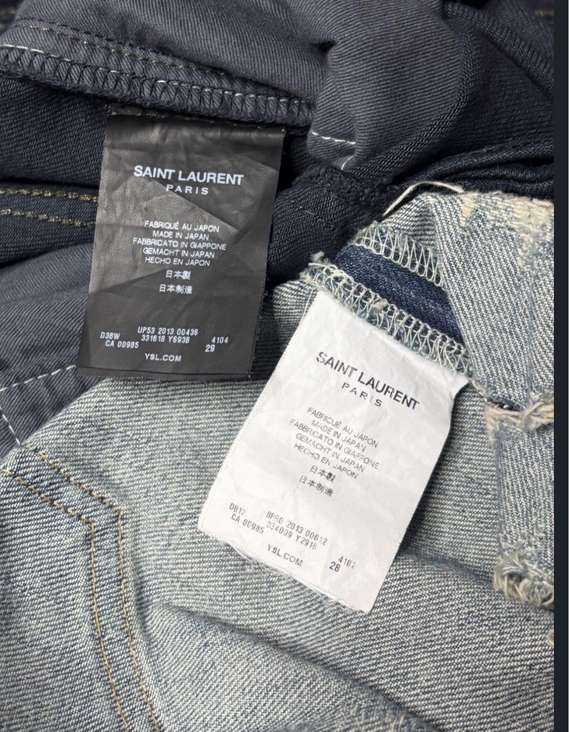 Saint Laurent Paris Saint Laurent Paris Chain Denim Size US 28 / EU 44 - 4 Thumbnail