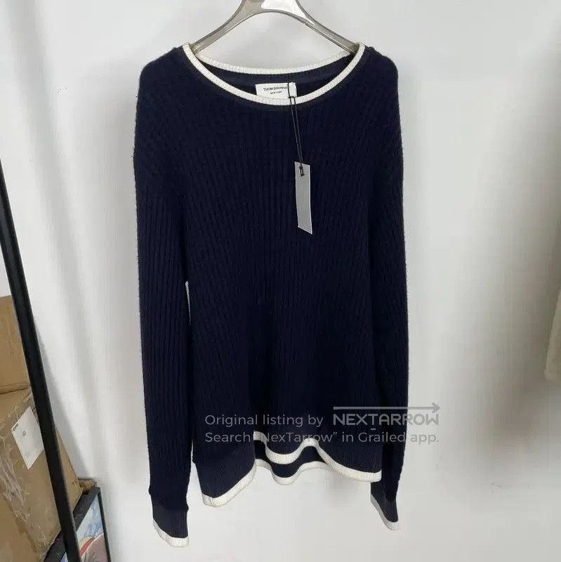 Thom Browne Thom Browne Women's Winter Striped Wool Sweatshirt . Size S / US 4 / IT 40 - 1 Thumbnail