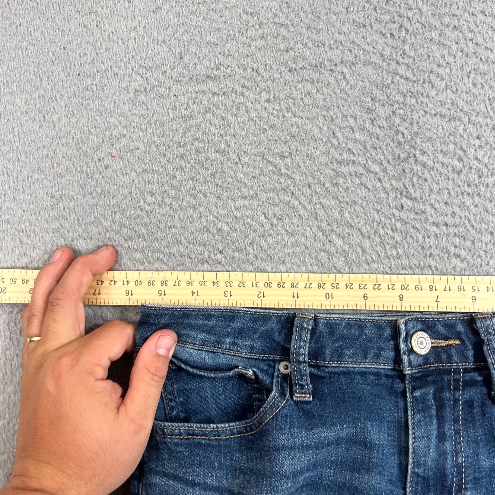 Lucky Brand VINTAGE Lucky Brand Womens Jeans Skinny Low Rise Denim 10 Blue Stretch 90s Girls Size 32" / US 10 / IT 46 - 5 Thumbnail