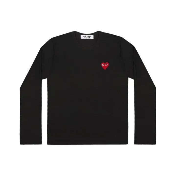 Comme des Garcons Comme des Garcons Play Black Long Sleeve T-Shirt 0079 Size US L / EU 52-54 / 3 - 1 Thumbnail