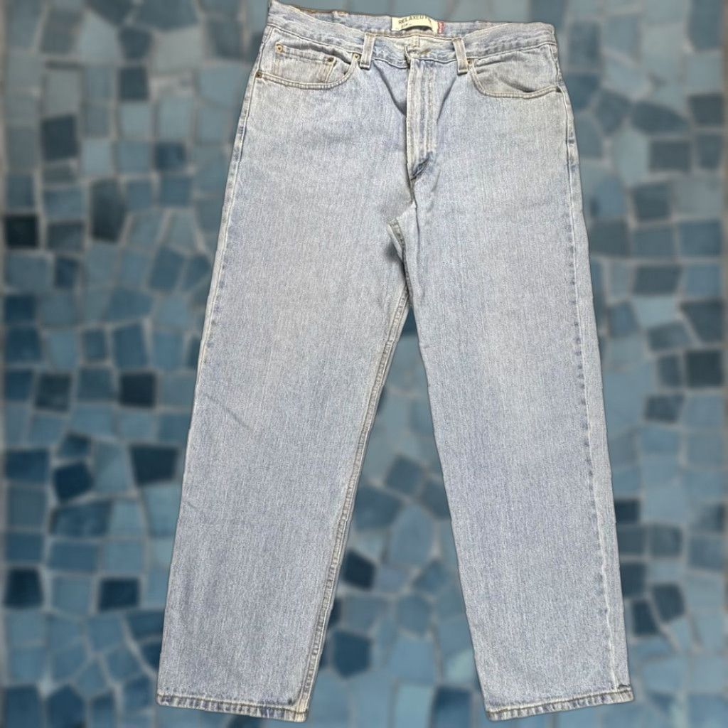 Levi's VINTAGE Levi's 550 Jeans Men's 38x30 Lightwash Y2K Baggy Cowboy Denim Cotton Relaxed Fit Blue Jeans Mens Size US 38 / EU 54 - 1 Thumbnail