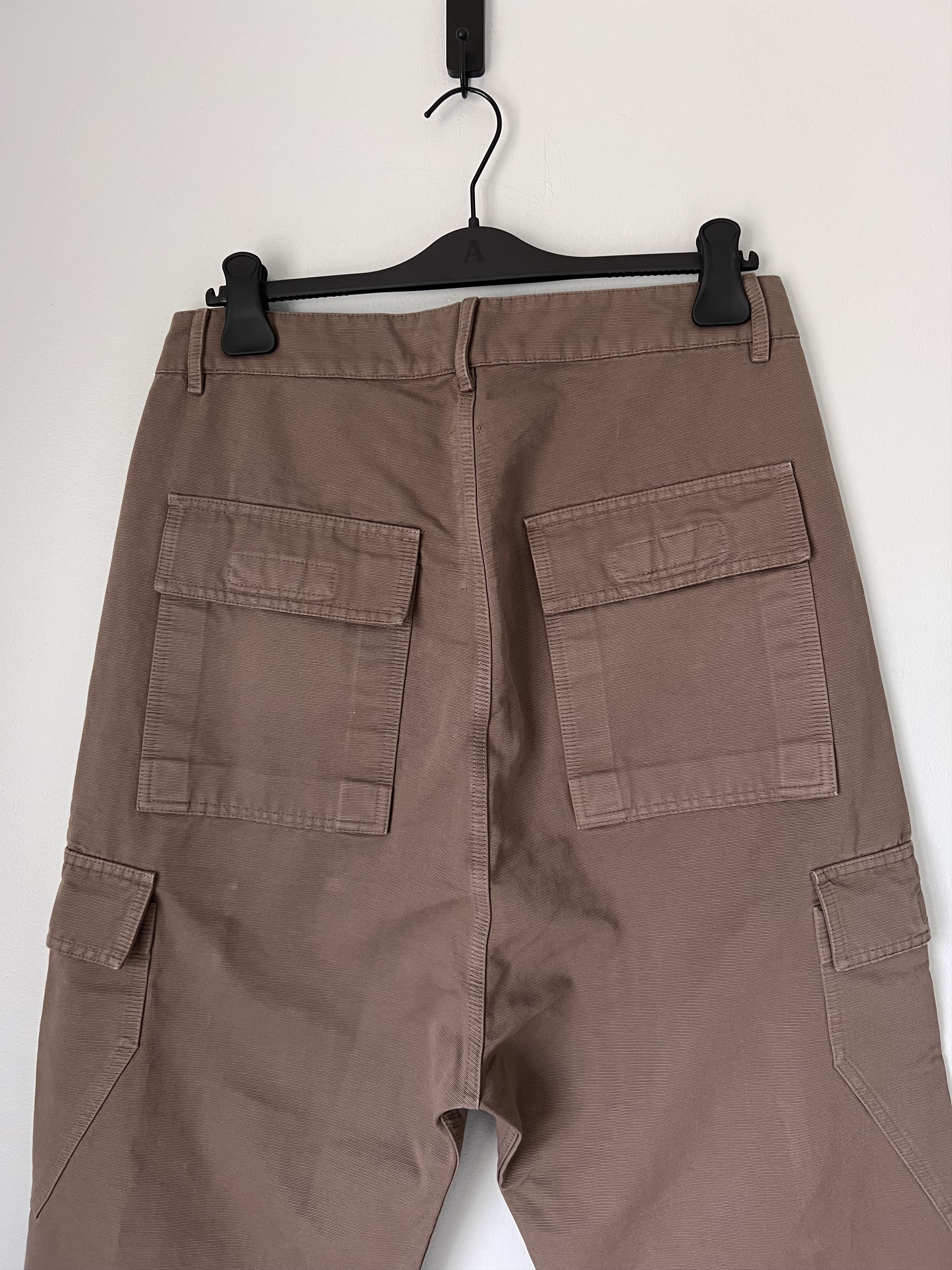 Rick Owens Drkshdw Rick Owens DRKSHDW Cargo Trousers in Dust Brown Size US 32 / EU 48 - 5 Thumbnail