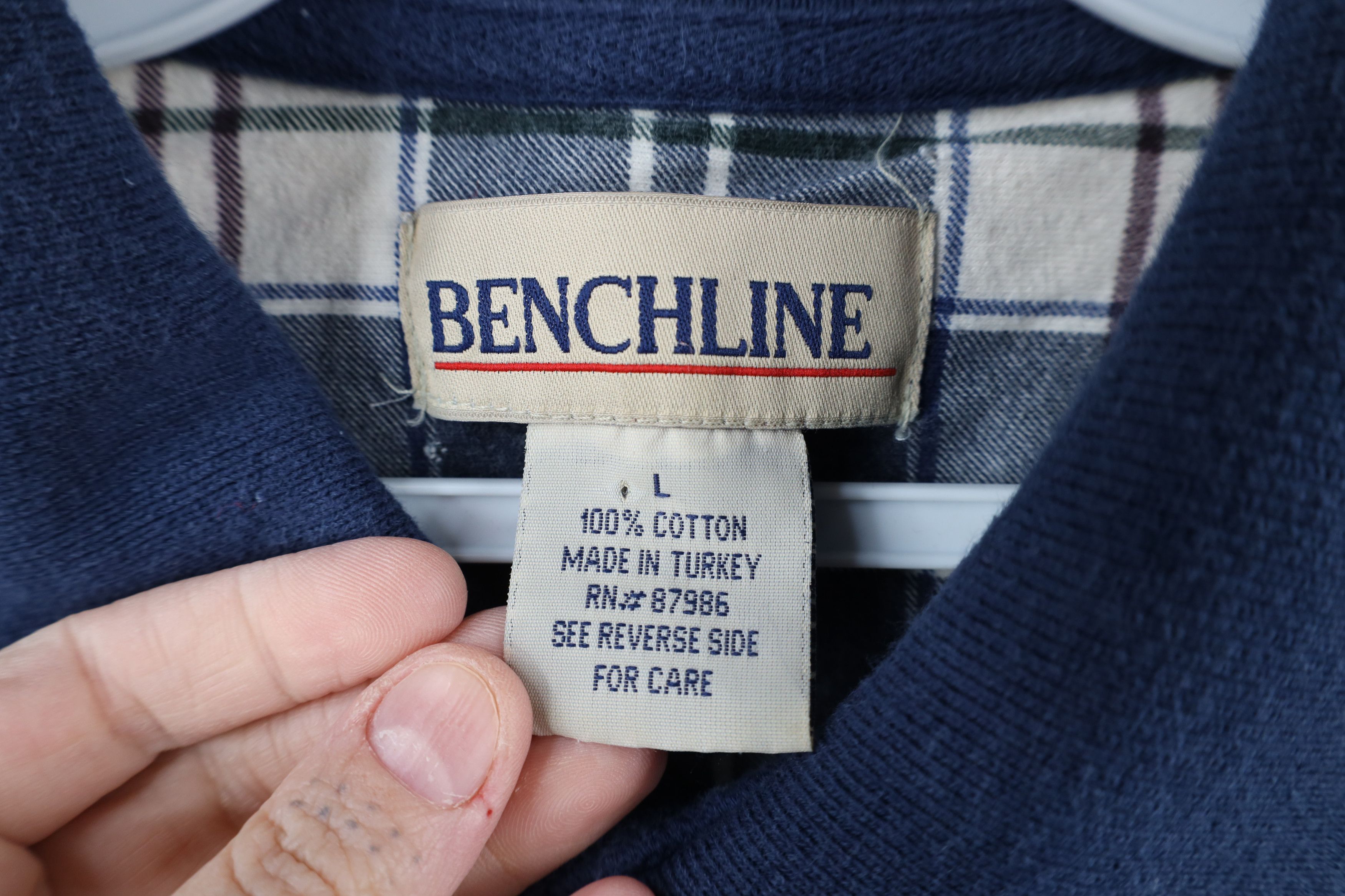 Vintage Vintage 90s Streetwear Long Sleeve Rugby Polo Shirt Plaid Size US L / EU 52-54 / 3 - 7 Thumbnail