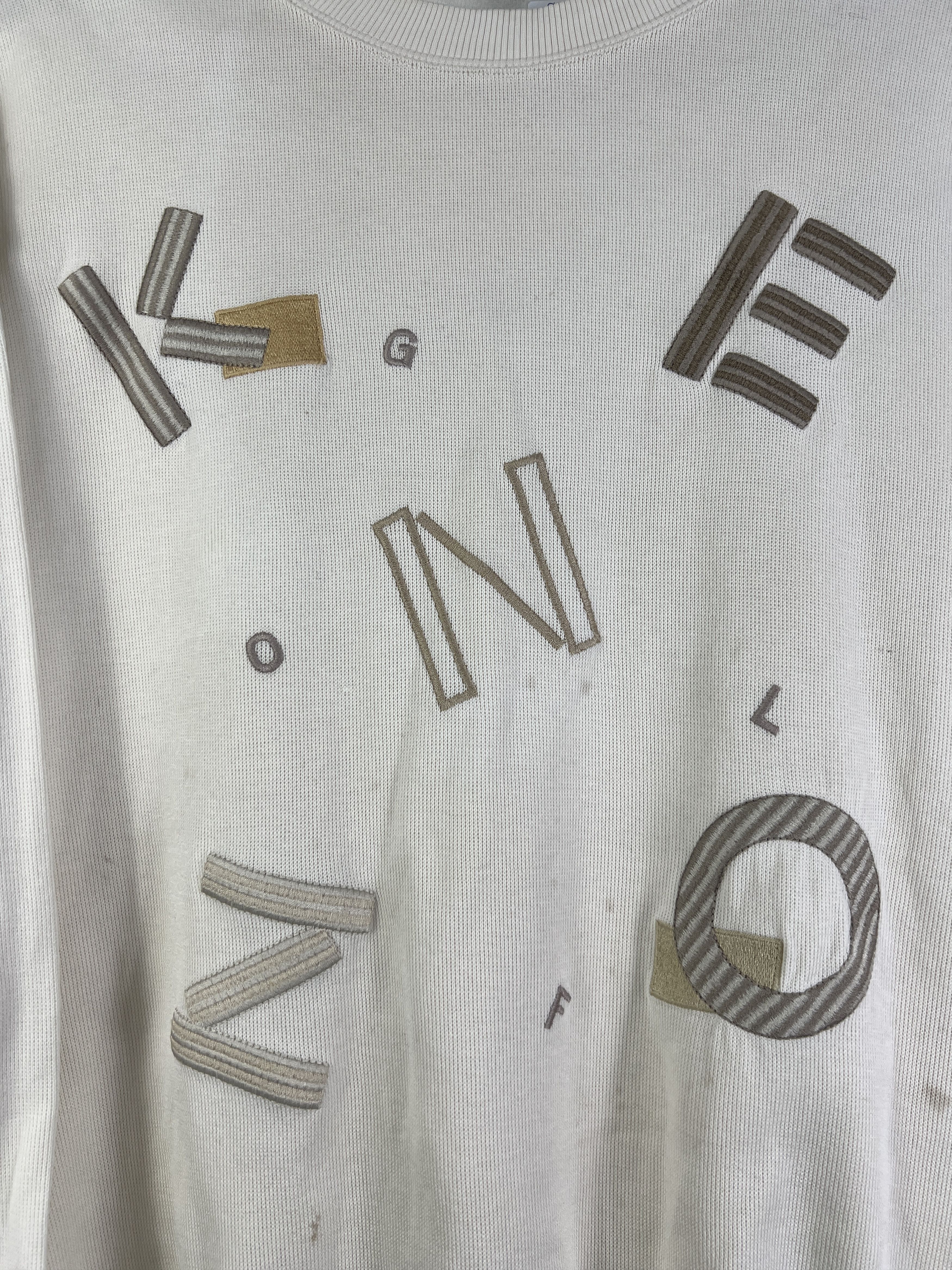 Kenzo KENZO Golf Spell Out Embroidery Sweatshirt (4) GTMP229 Size US XL / EU 56 / 4 - 2 Thumbnail