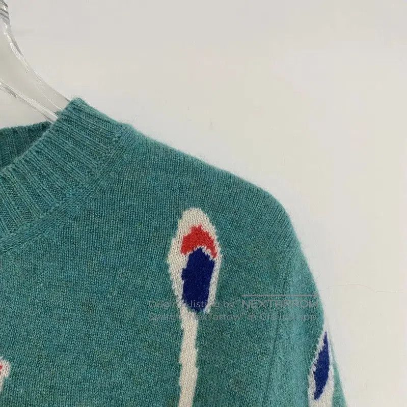 Chanel Chanel Spring Autumn Lake Blue Cashmere Sweater . Size M / US 6-8 / IT 42-44 - 2 Thumbnail