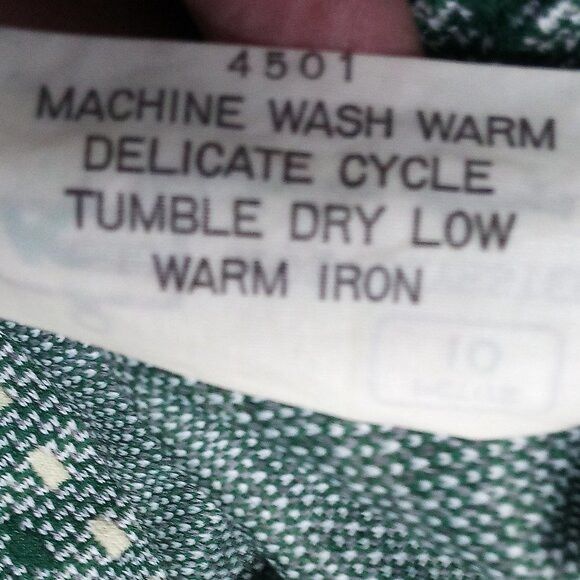Other Vintage K-Mart Mod Dots Stripe Polyester Pants Flared Size 32" / US 10 / IT 46 - 5 Thumbnail