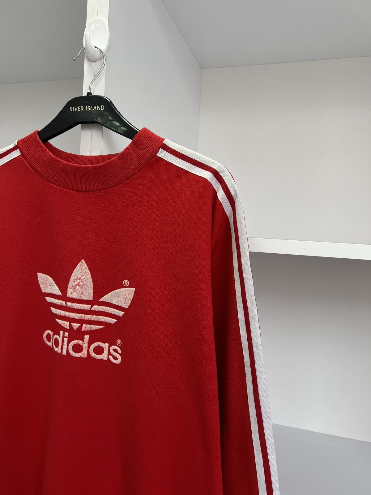Adidas × Vintage Vintage Adidas Big Logo 90s style Sweatshirt Size US L / EU 52-54 / 3 - 6 Thumbnail