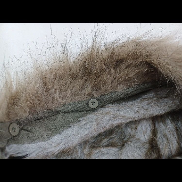 Hurley Hurley Hooded Faux Fur Trim Cargo Bomber Jacket Size M / US 6-8 / IT 42-44 - 7 Thumbnail