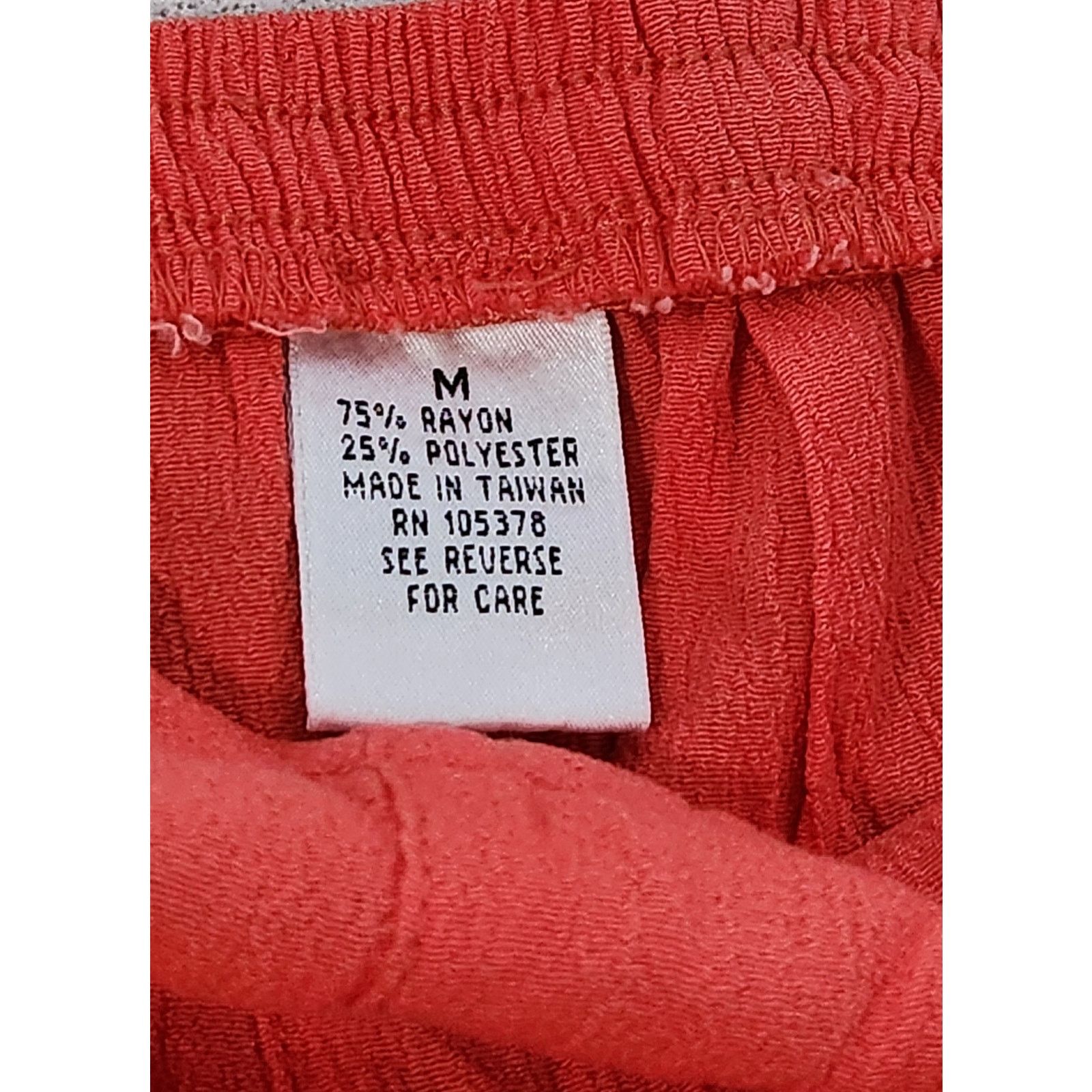 Other Draper's & Damon's Orange Crinkle Material Pull On Pants M Size 30" / US 8 / IT 44 - 5 Thumbnail