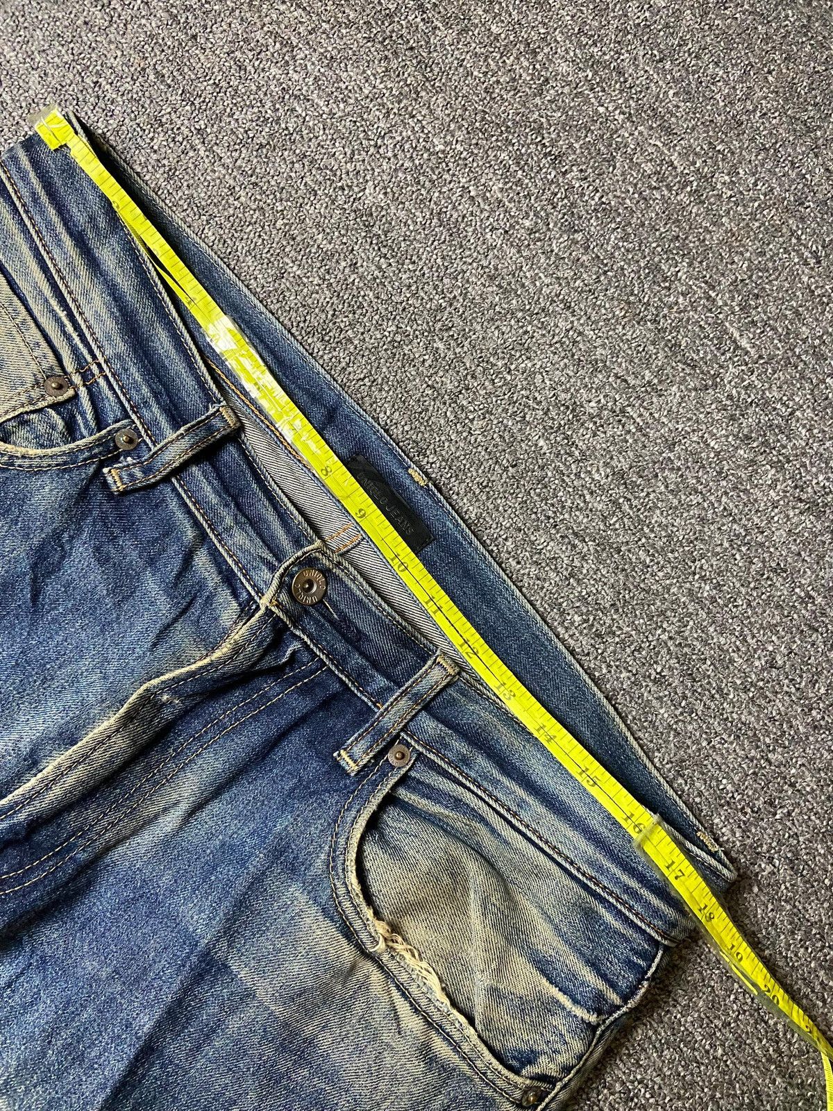 Japanese Brand × Uniqlo × Vintage UNIQLO Brand Distressed Denim Selvedge Jeans (129) Size US 36 / EU 52 - 8 Thumbnail