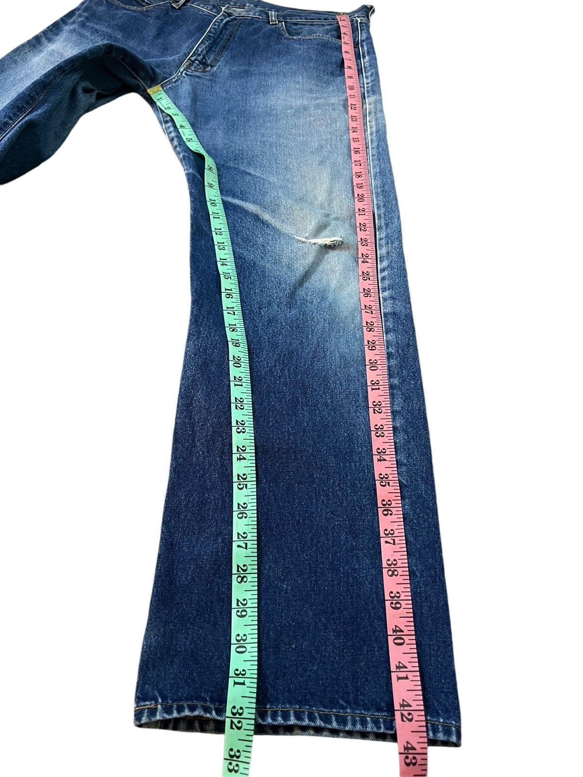 If Six Was Nine × Japanese Brand × Seditionaries 💥Baggy💥Unique Clothing Warehouse Distress Mud Wash Jeans Size US 33 - 17 Thumbnail