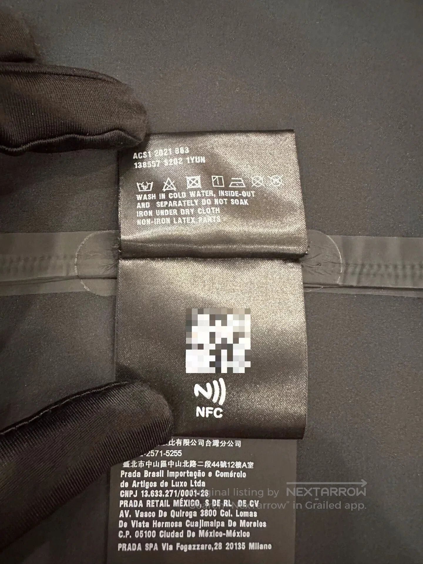 Prada Black Zip-Up Hoodie with Red Accent. Size US XS / EU 42 / 0 - 5 Thumbnail