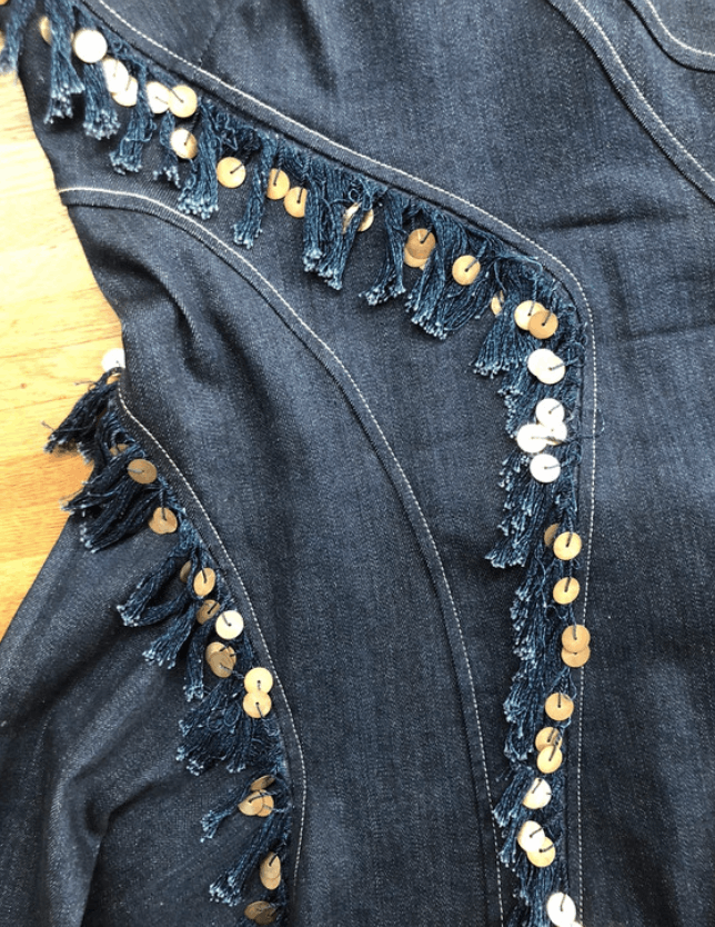 Roberto Cavalli Roberto Cavalli Jean Dress Graphic Long Denim 2000s EX0153 Size M / US 6-8 / IT 42-44 - 4 Thumbnail
