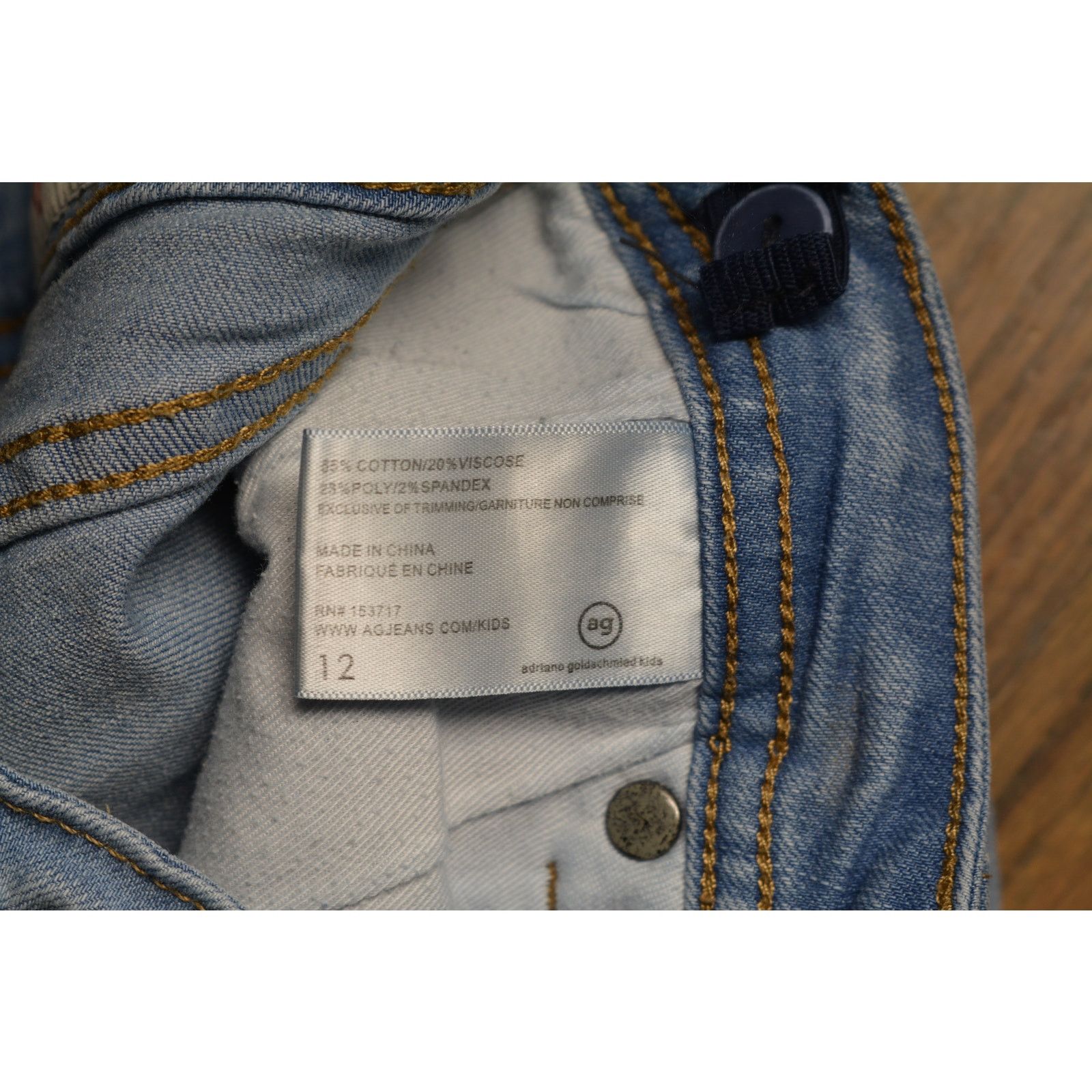 AG Adriano Goldschmied AG Adriano Goldschmied Kids Denim Jeans Size 12 Size US 26 / EU 42 - 2 Thumbnail