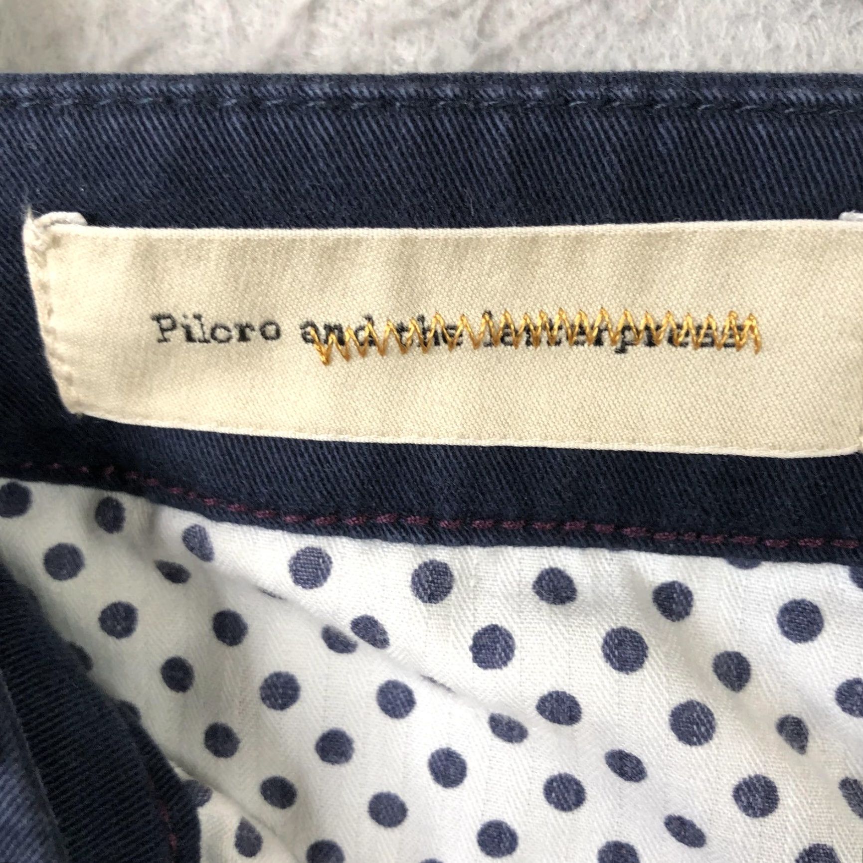 Vintage Pilcro And The Letterpress Pants Womens 25 Blue Pinstripe Hyphen Chino 2010 Y2K Size 42" / US 20 - 3 Thumbnail
