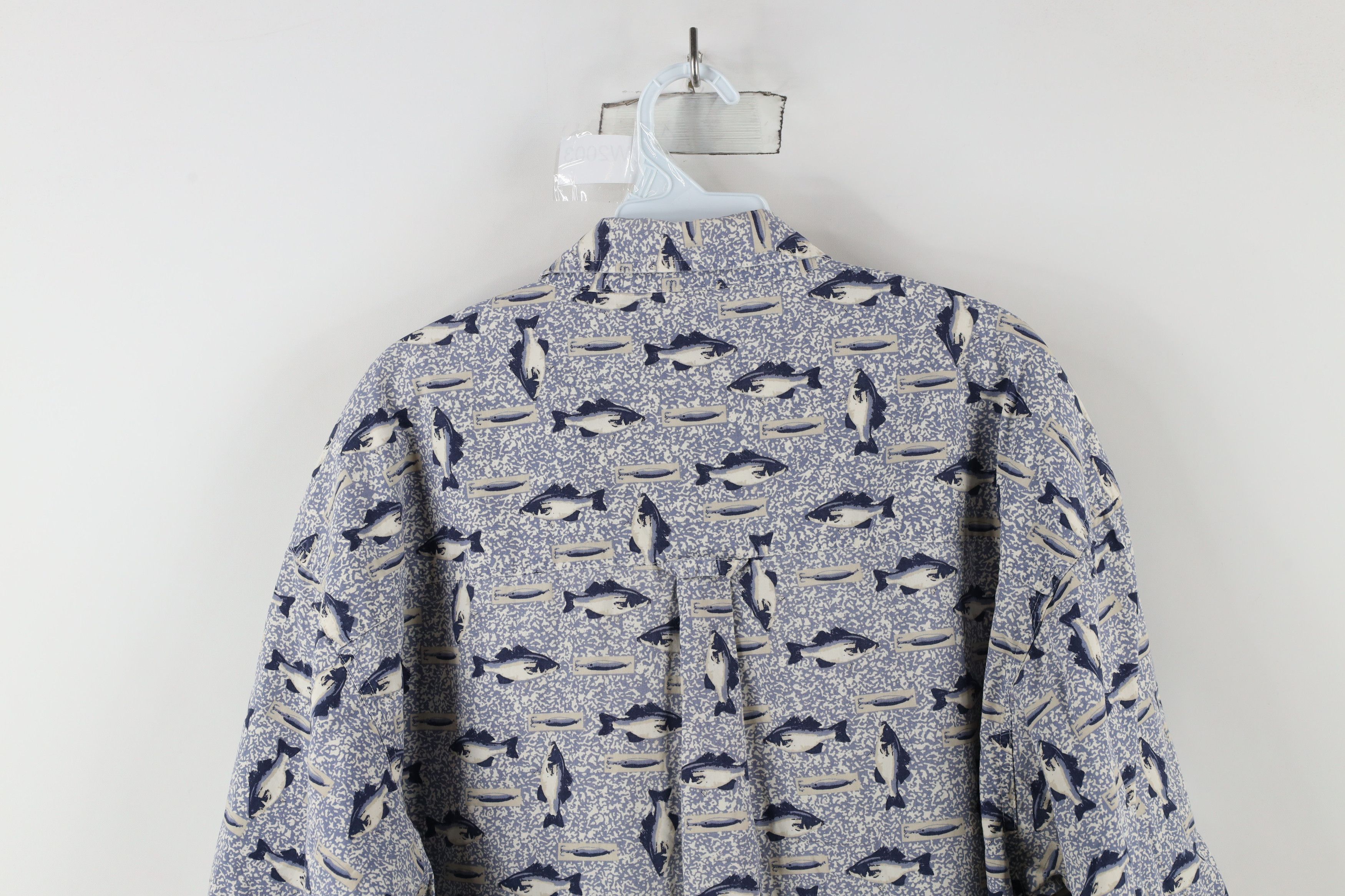 Columbia × Vintage Vintage 90s Columbia Over Print Collared Button Down Shirt Size US XL / EU 56 / 4 - 11 Thumbnail