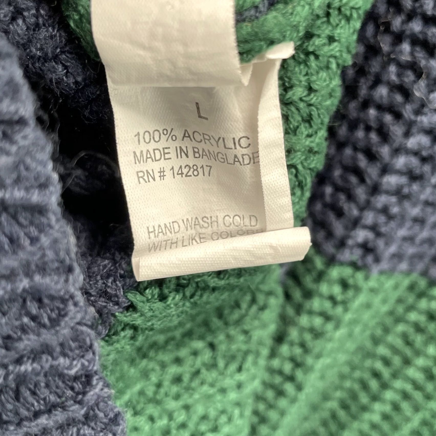Changes Love Change Italy Cardigan Women’s Large Green Blue Grunge Academia Y2K Preppy Vintage No Size L / US 10 / IT 46 - 6 Thumbnail