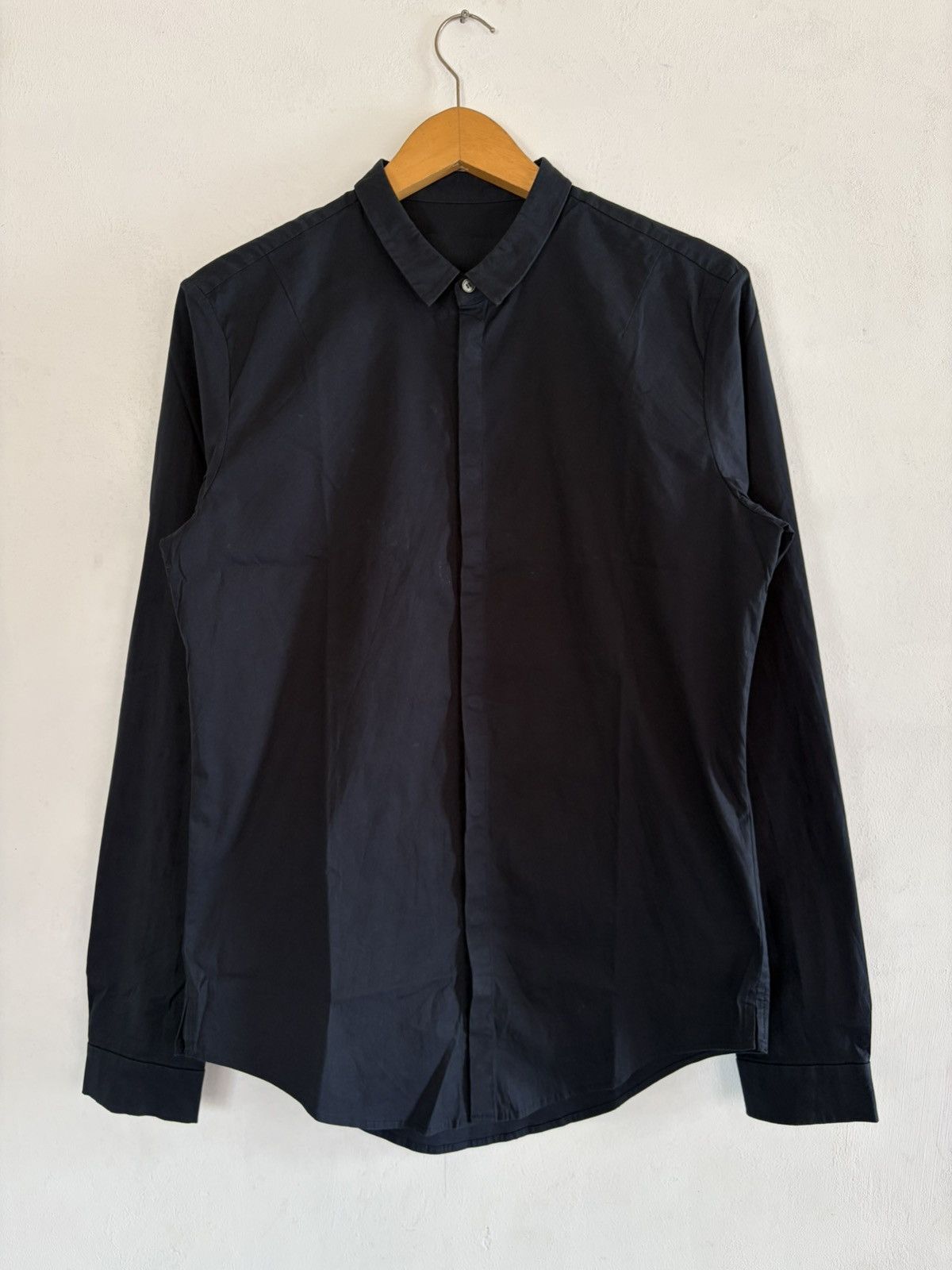 Juun.J juun.j shirt button slim fit navy Size US M / EU 48-50 / 2 - 2 Thumbnail